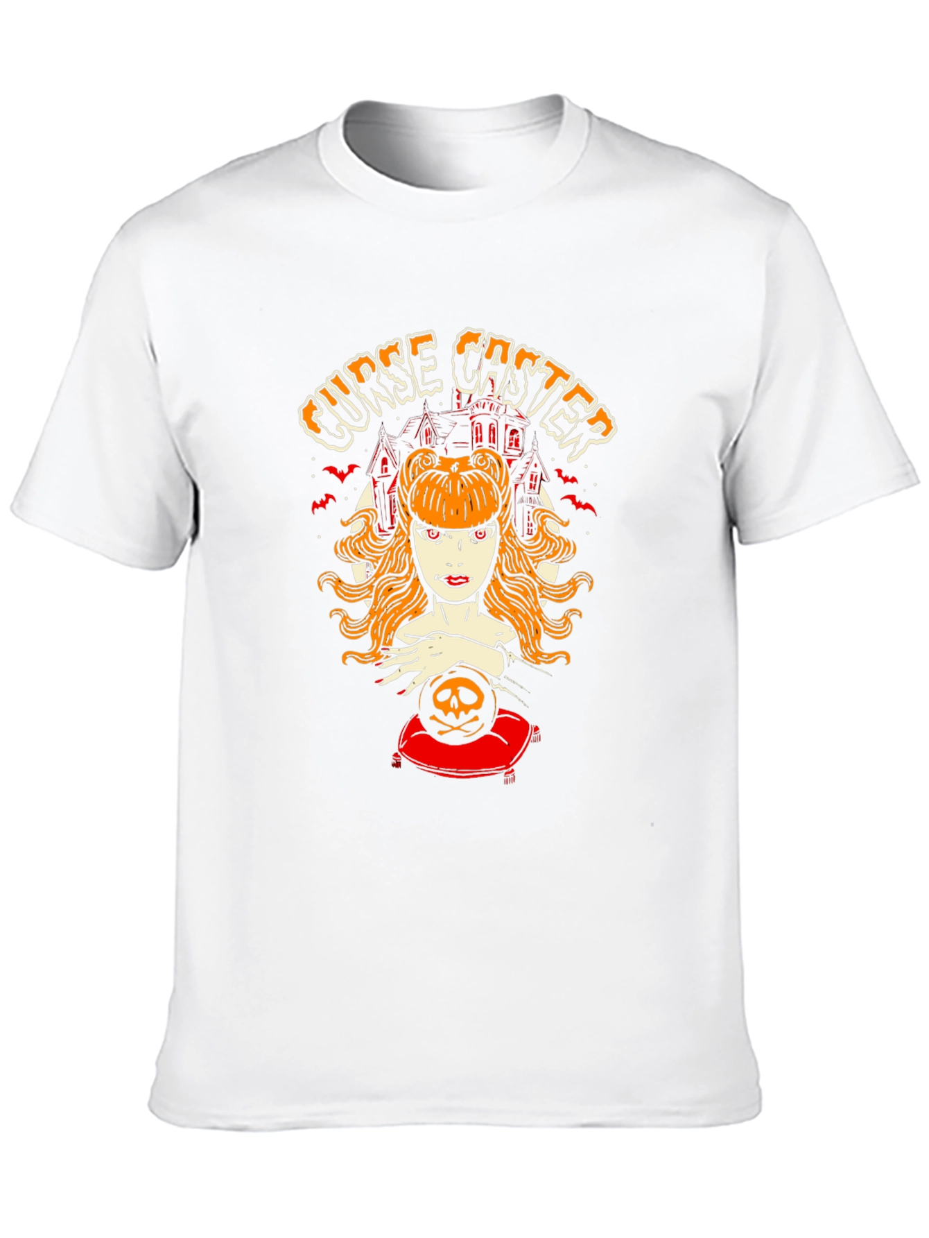 Curse Caster Graphic T-Shirt - Halloween Witch Tee