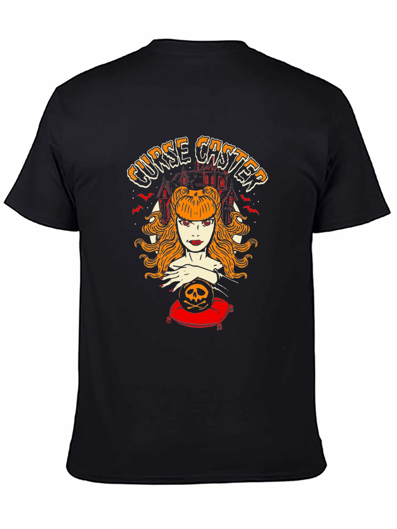 Curse Caster Graphic T-Shirt - Halloween Witch Tee