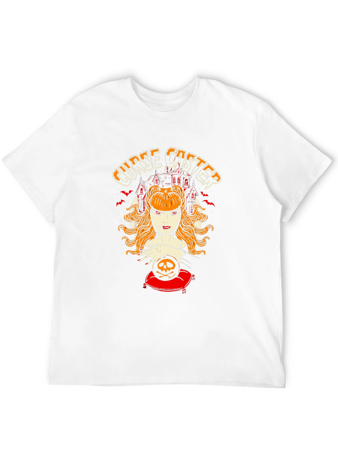 Curse Caster Graphic T-Shirt - Halloween Witch Tee