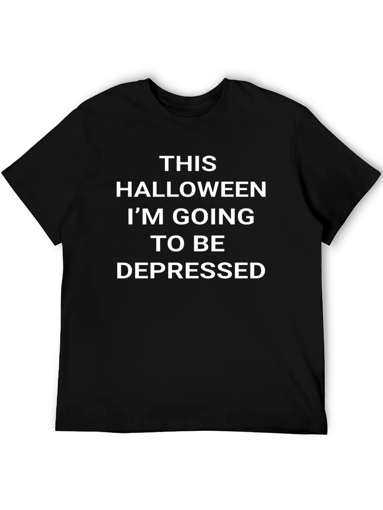 Halloween Depressed Graphic T-Shirt