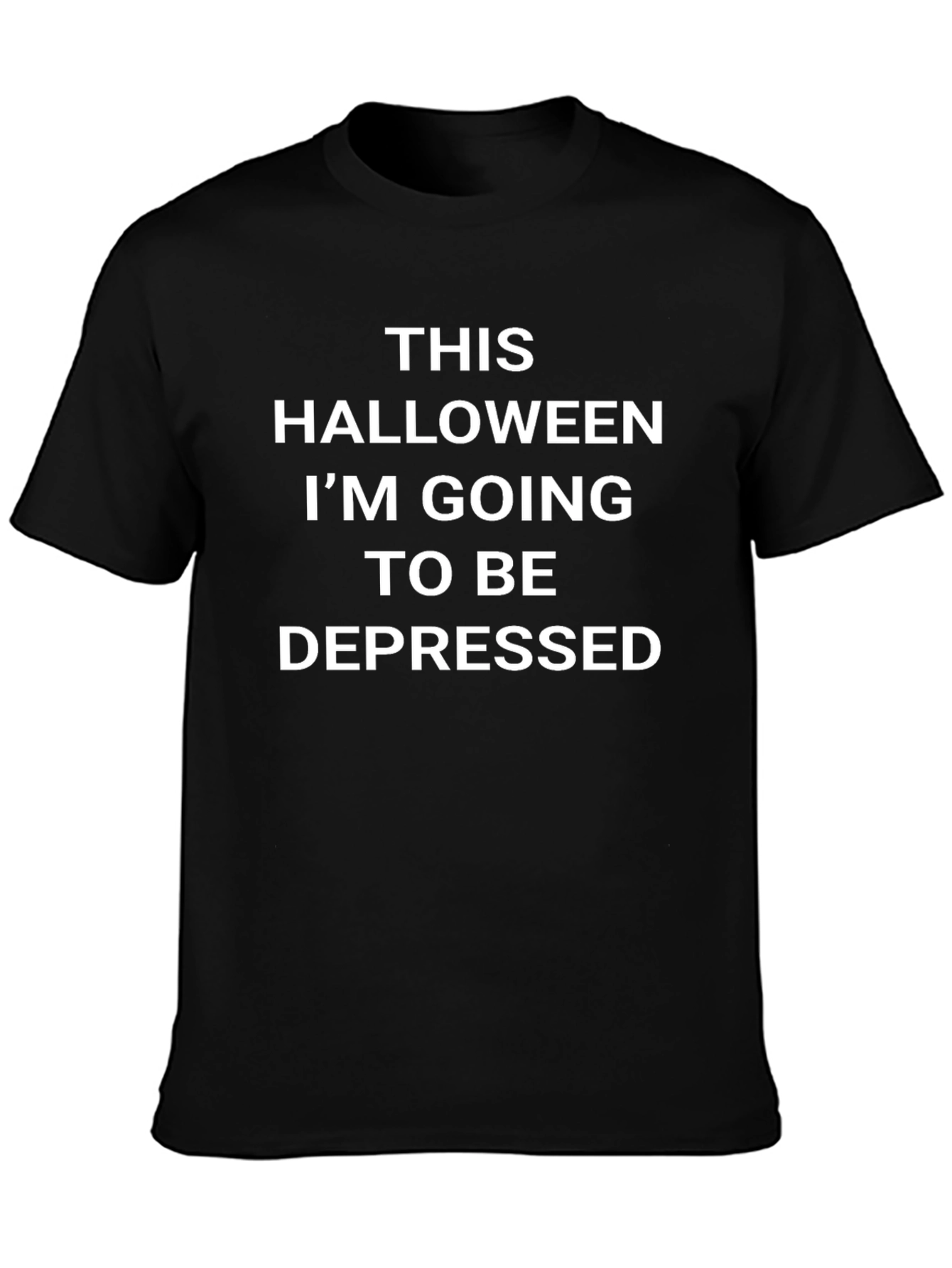 Halloween Depressed Graphic T-Shirt