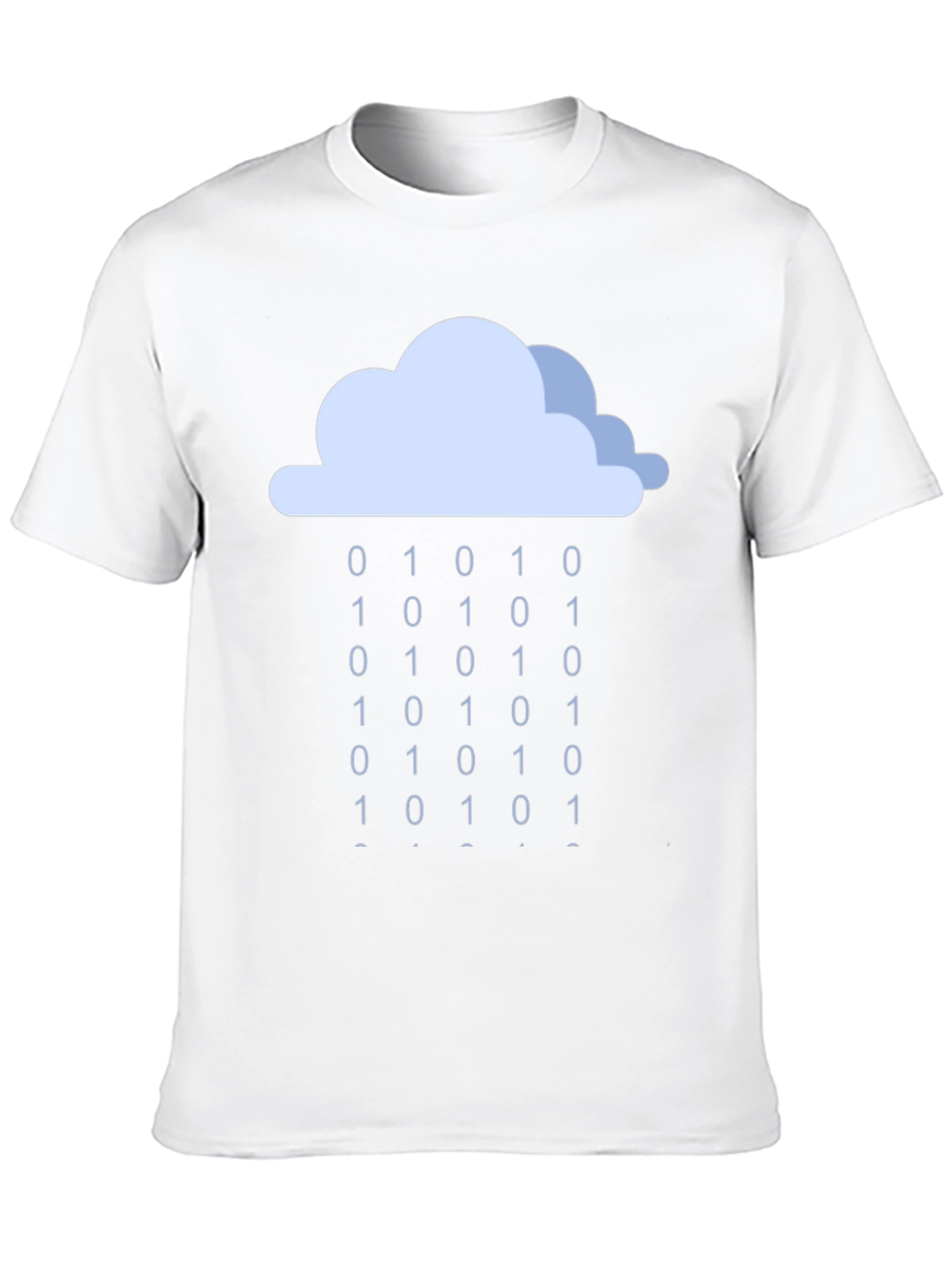 Binary Rain Cloud T-Shirt - Coding Tee