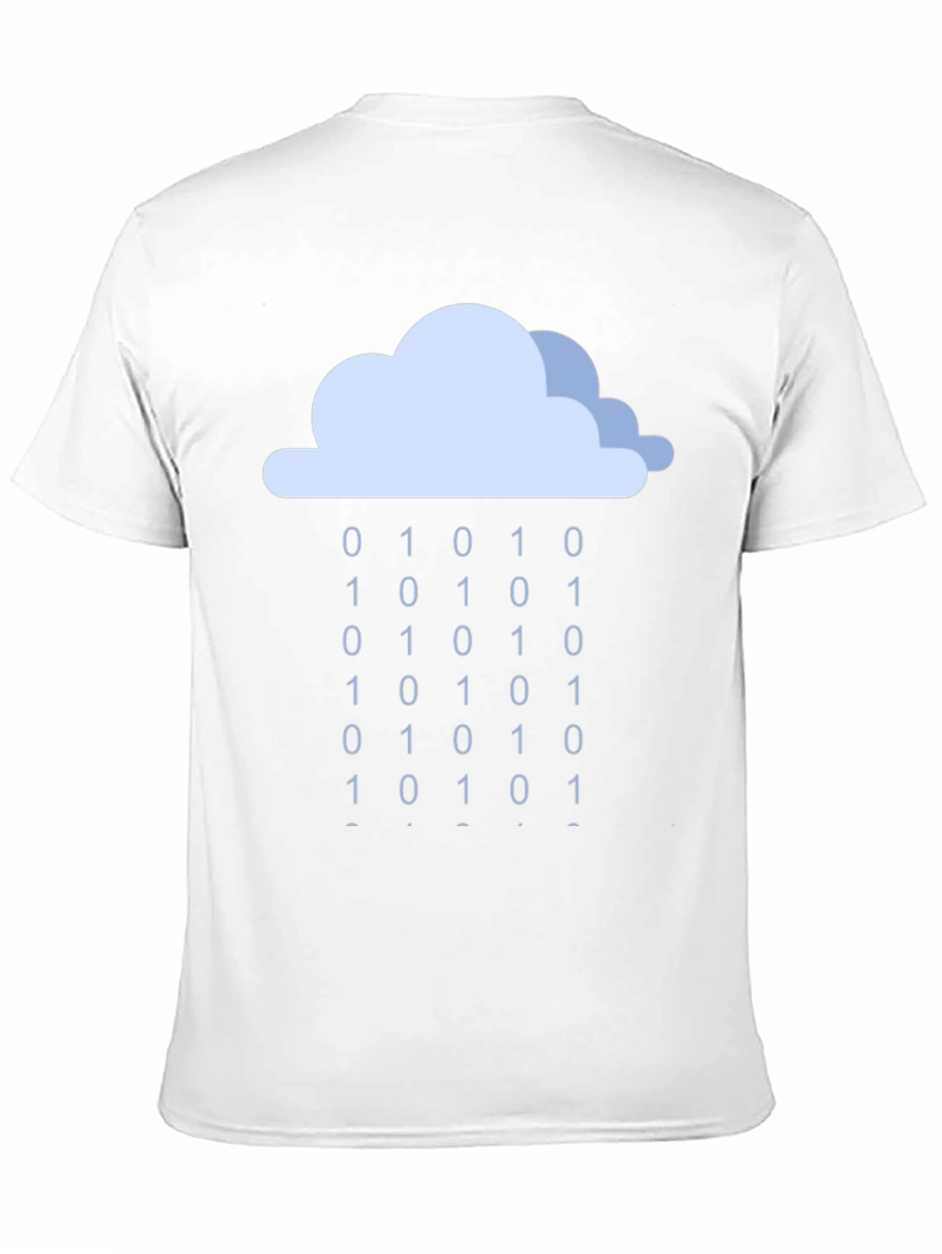 Binary Rain Cloud T-Shirt - Coding Tee