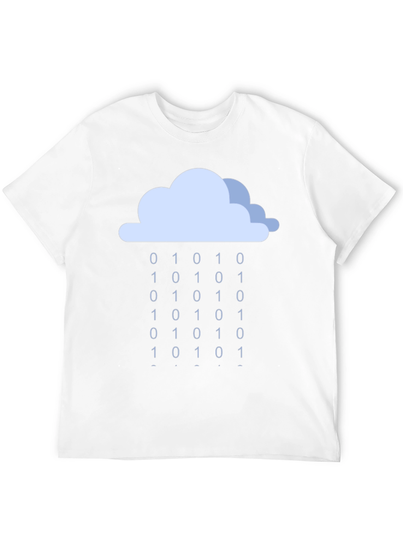 Binary Rain Cloud T-Shirt - Coding Tee
