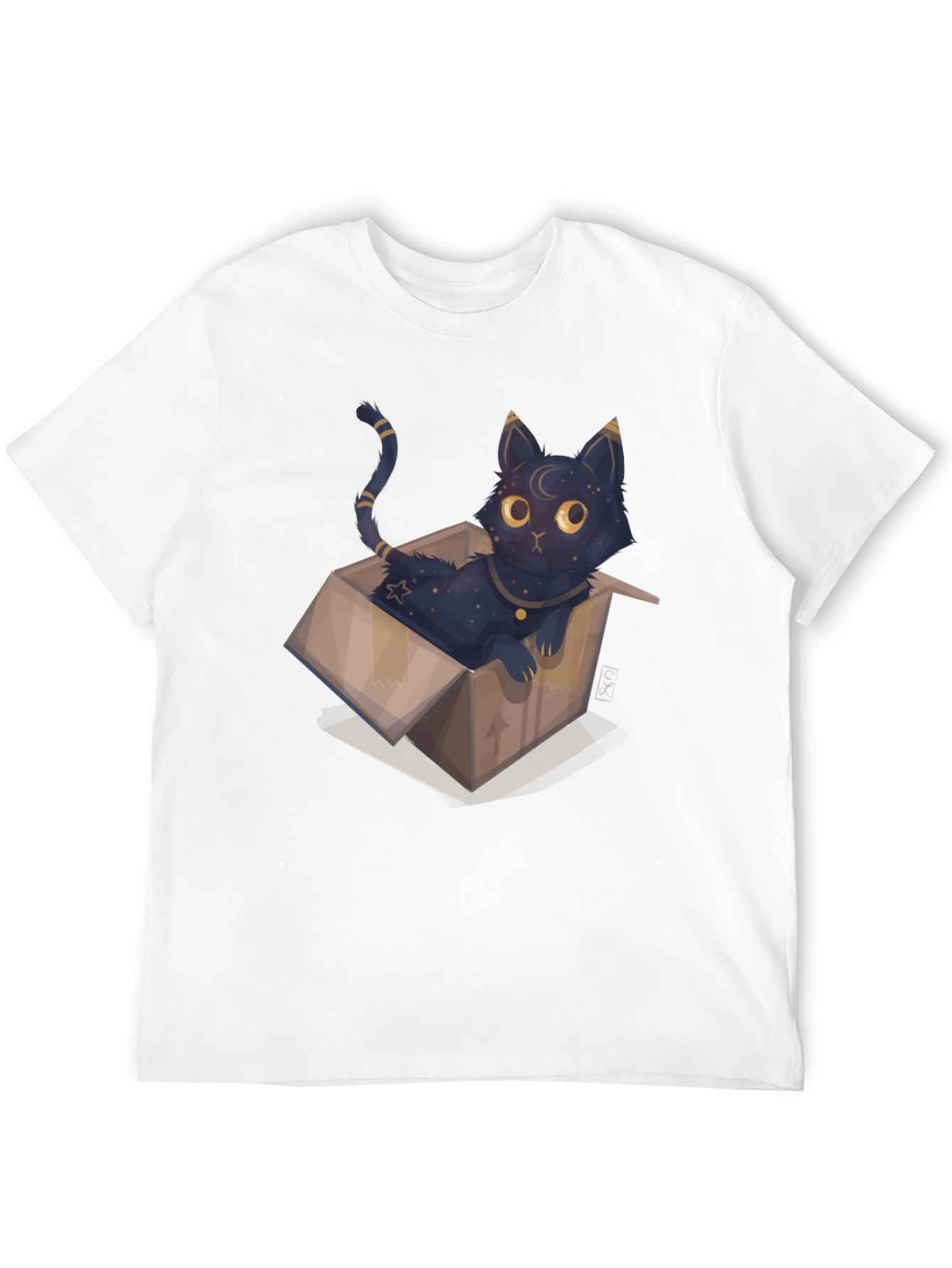 Cosmic Cat in Box Tee