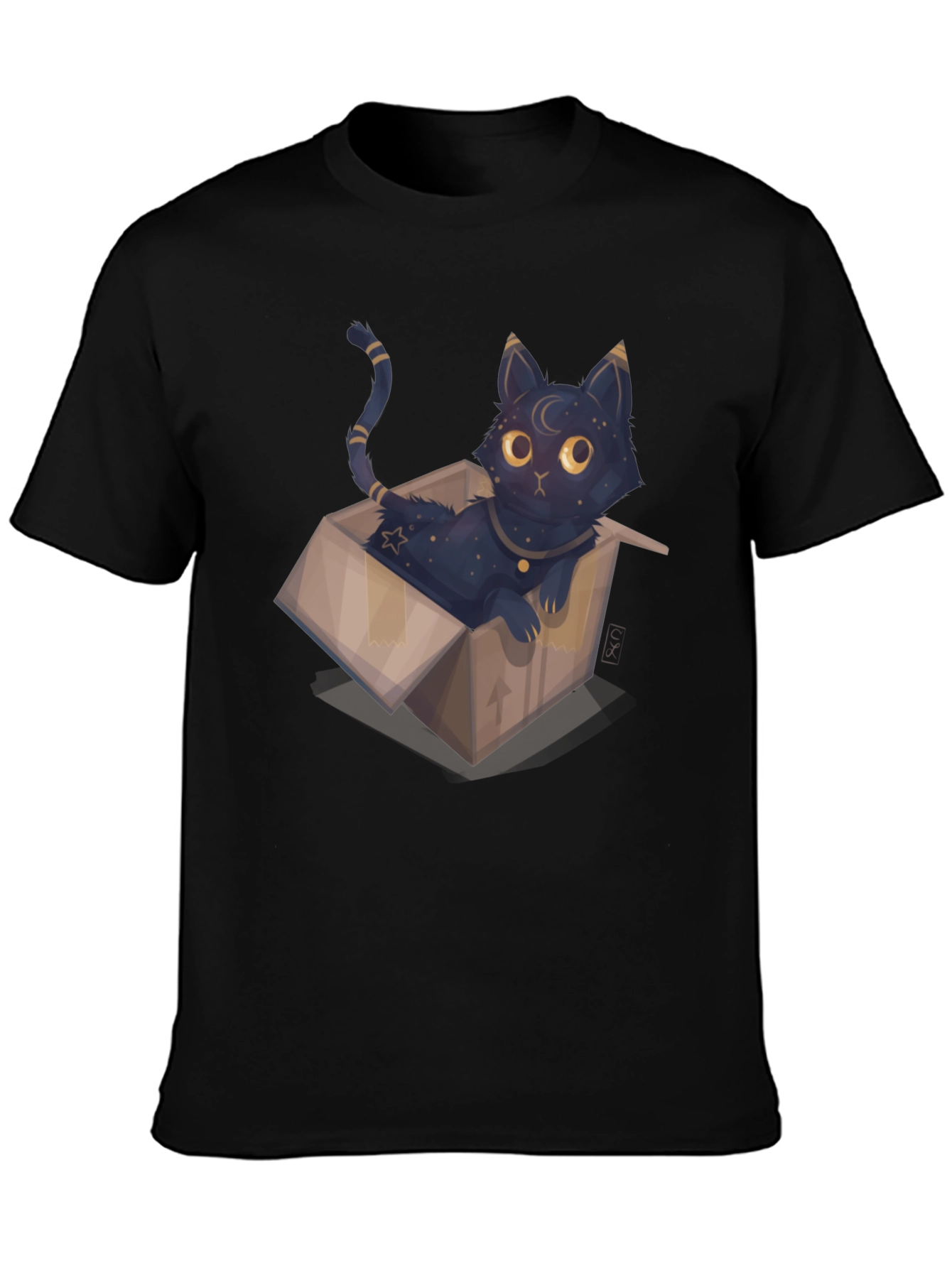 Cosmic Cat in Box Tee