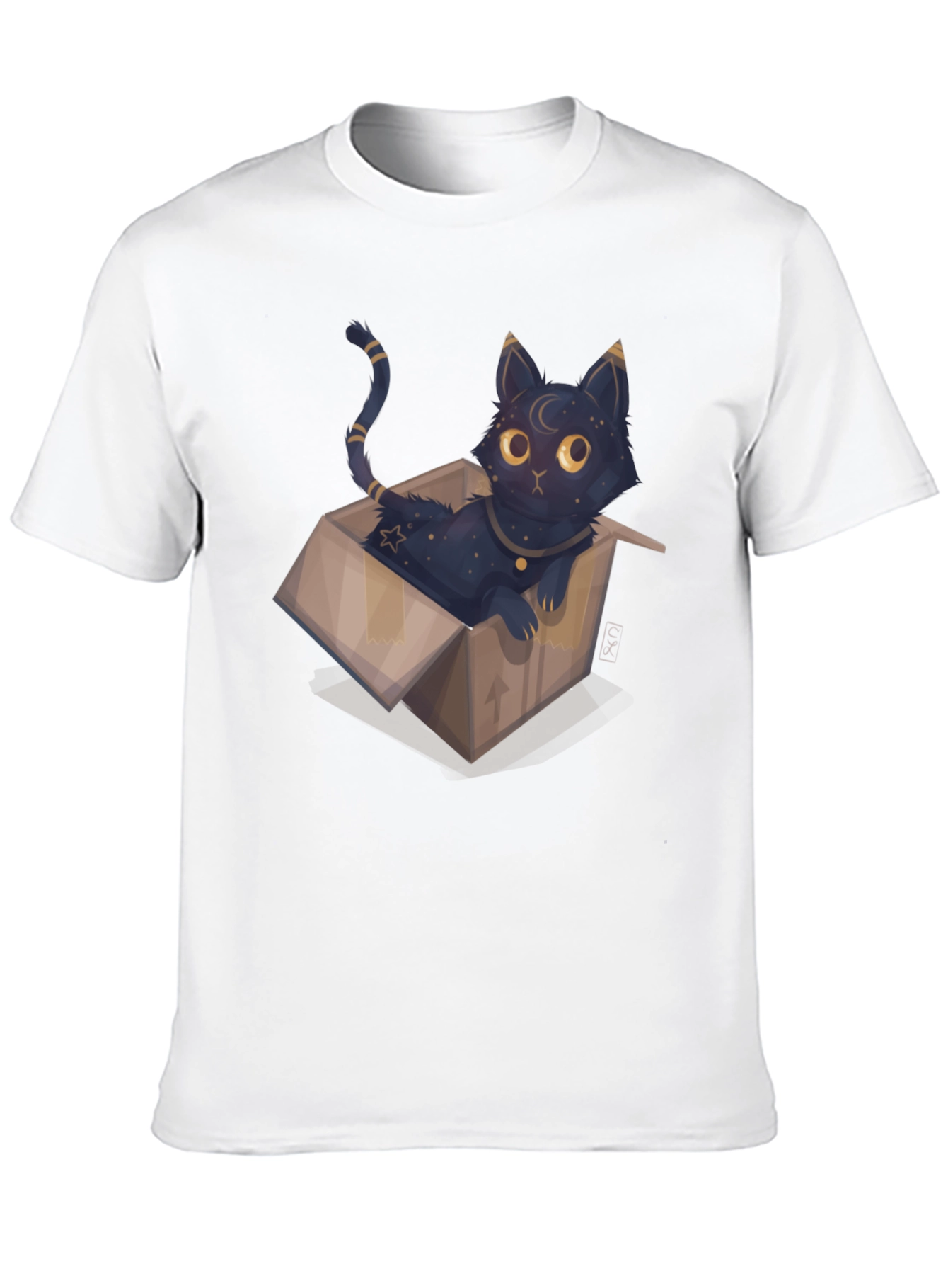 Cosmic Cat in Box Tee