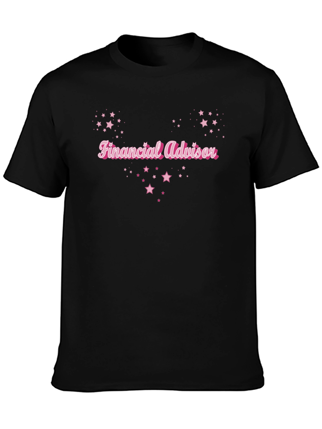 Financial Advisor Starry Black T-Shirt