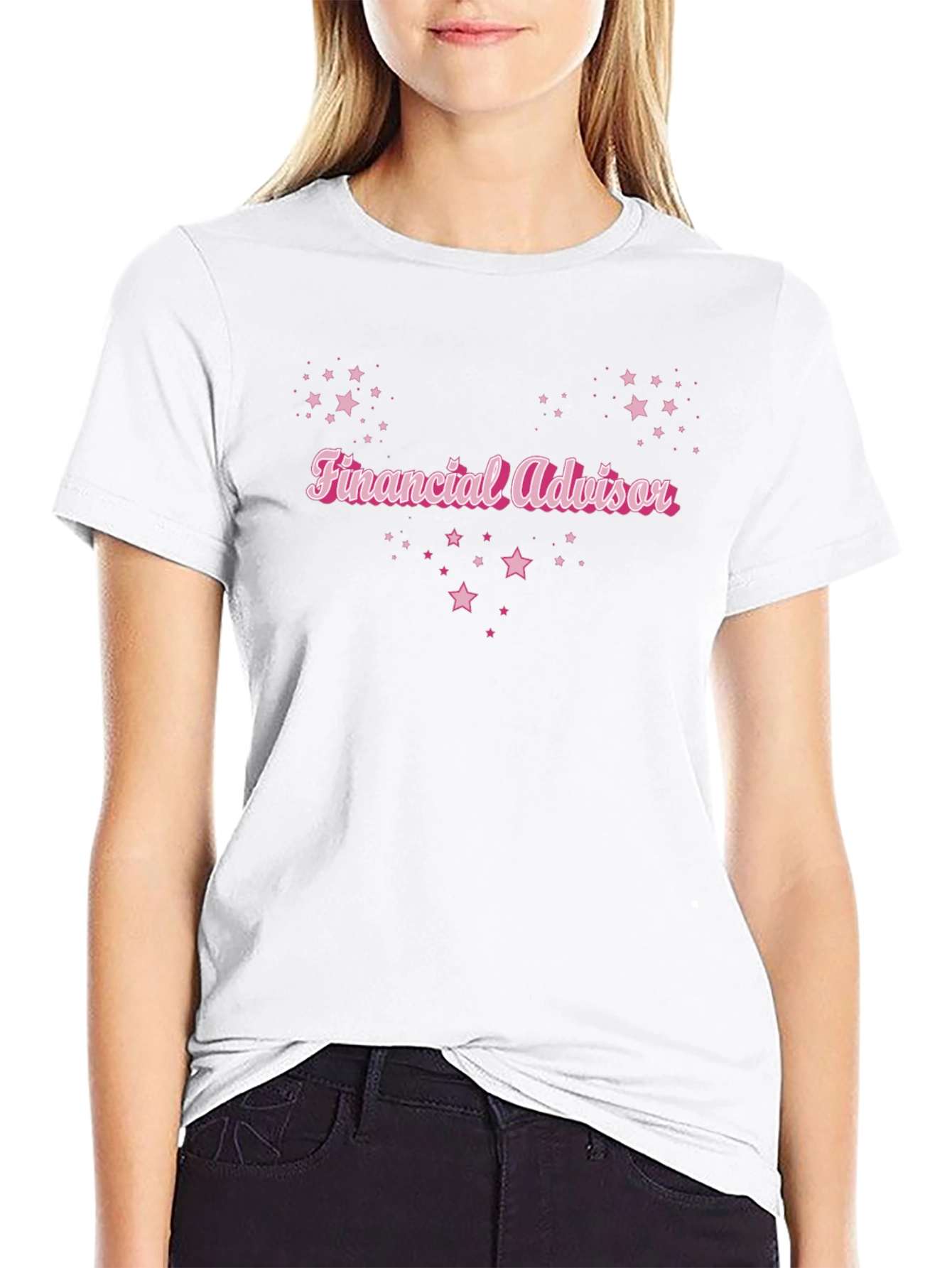 Financial Advisor Starry Black T-Shirt