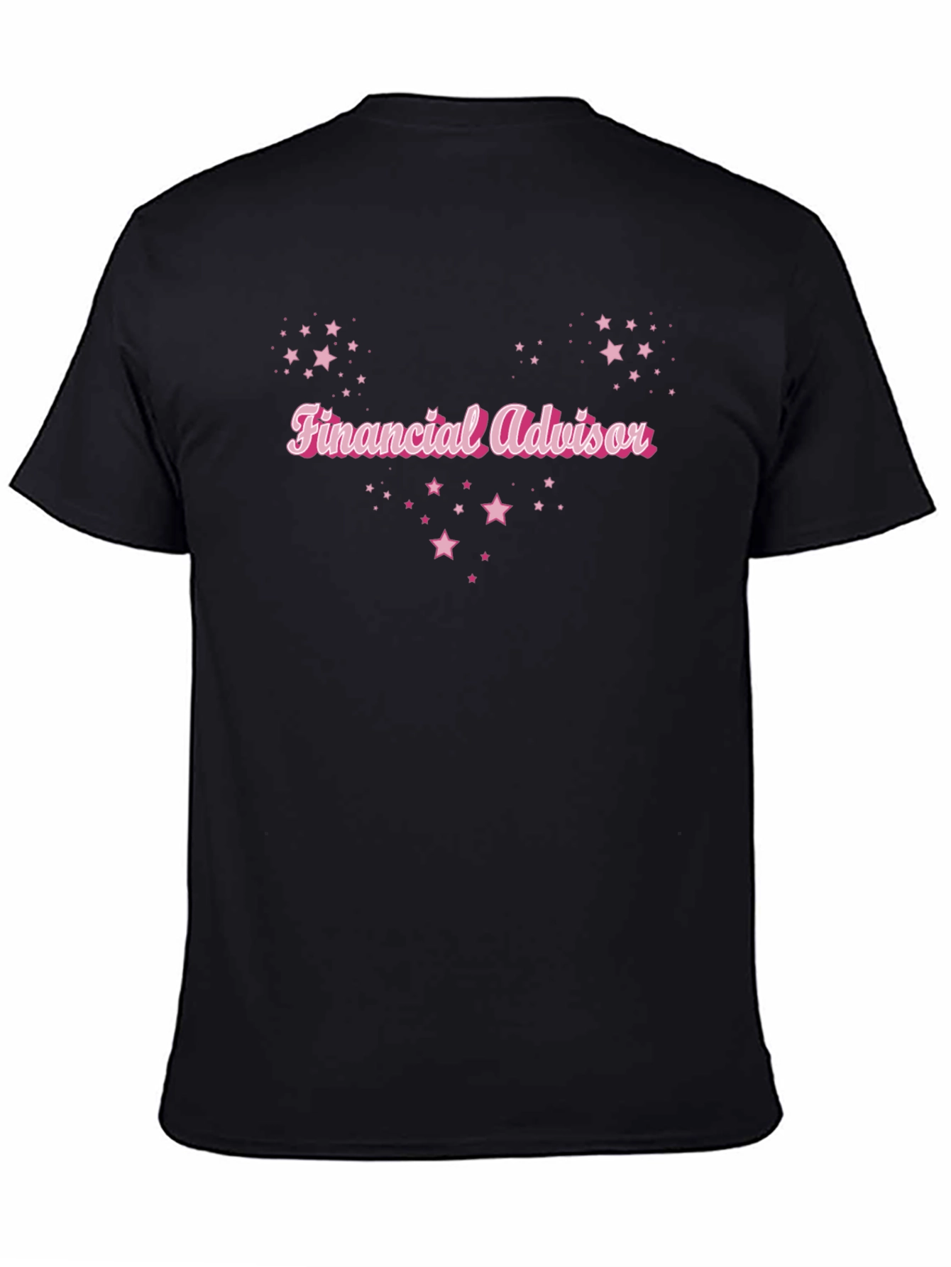 Financial Advisor Starry Black T-Shirt