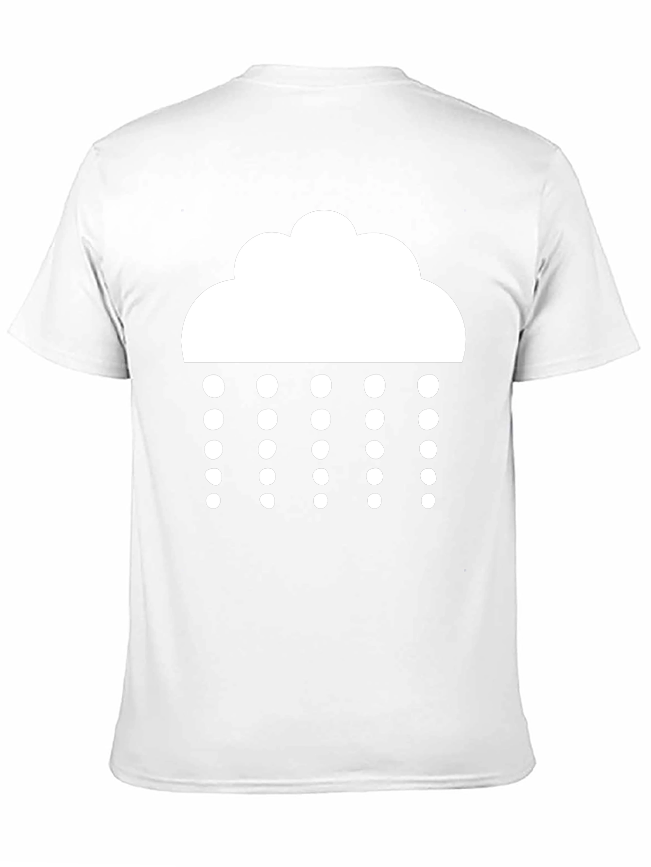 Rainy Day Black T-Shirt - Weather Icon Tee