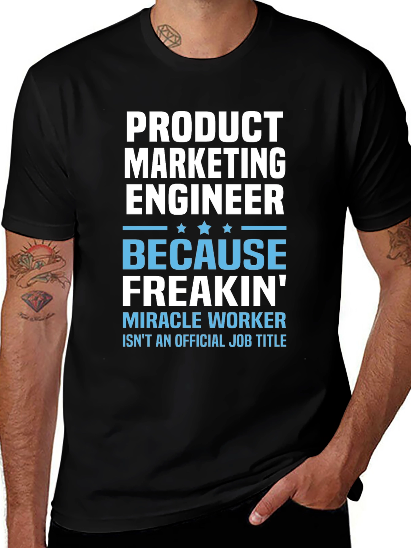 Product Marketing Engineer Funny Job Title T-Shirt
