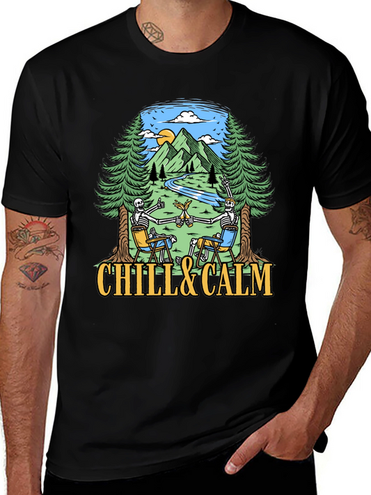 Chill & Calm Skeleton T-Shirt