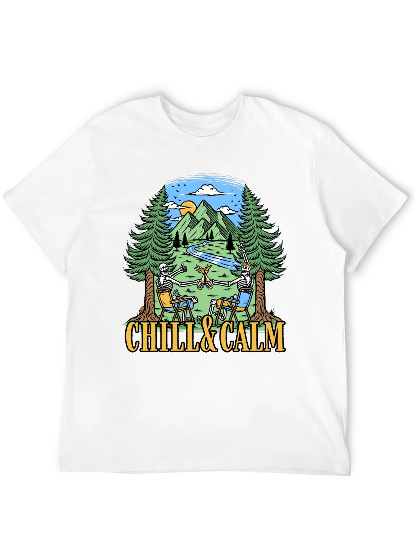 Chill & Calm Skeleton T-Shirt