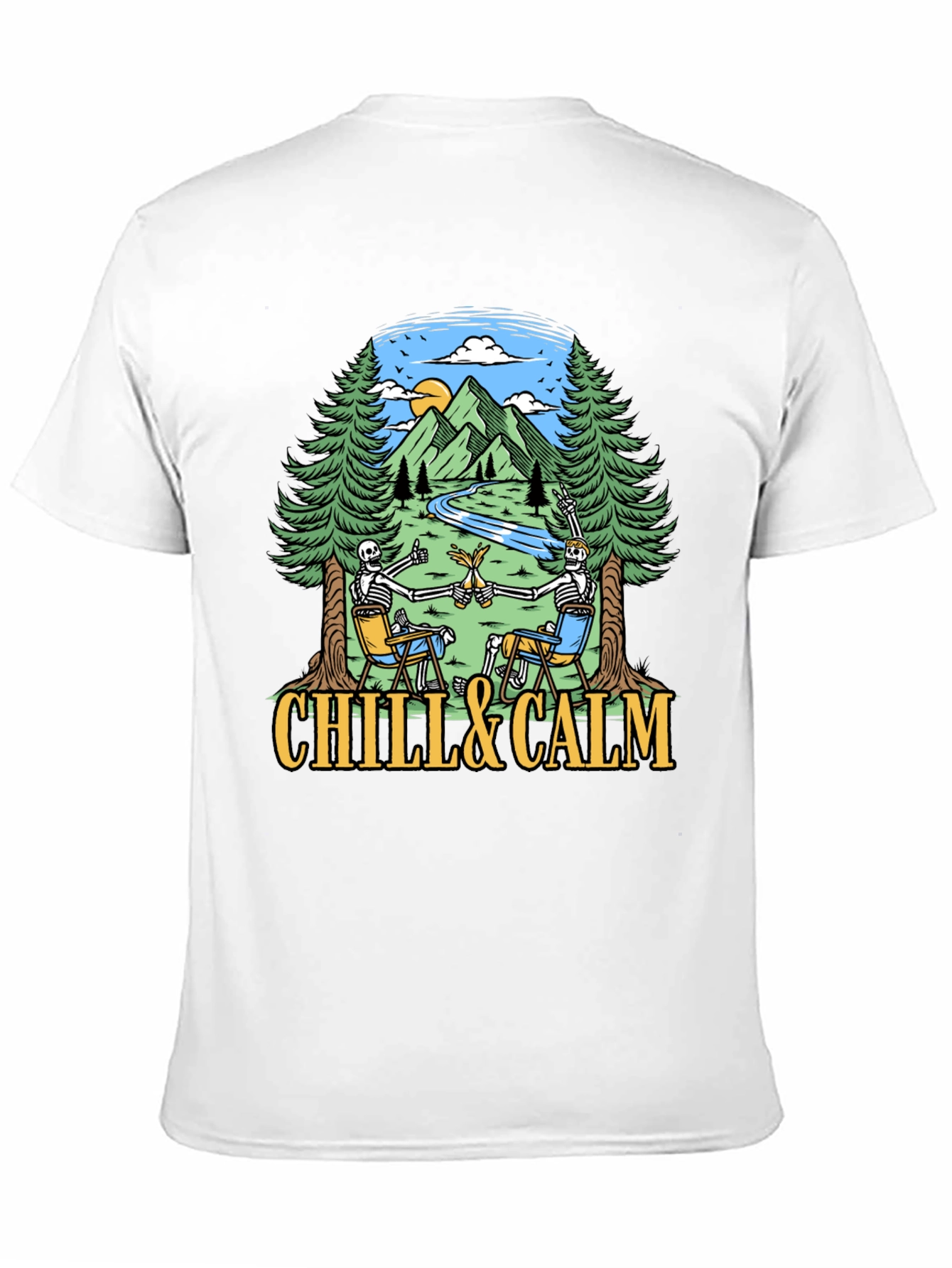 Chill & Calm Skeleton T-Shirt