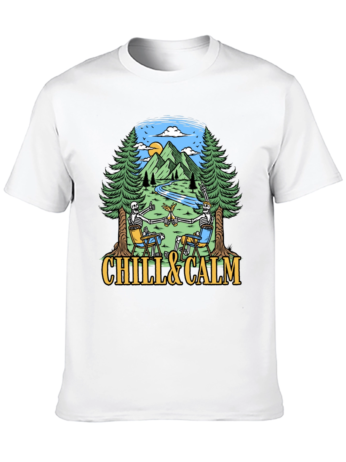Chill & Calm Skeleton T-Shirt