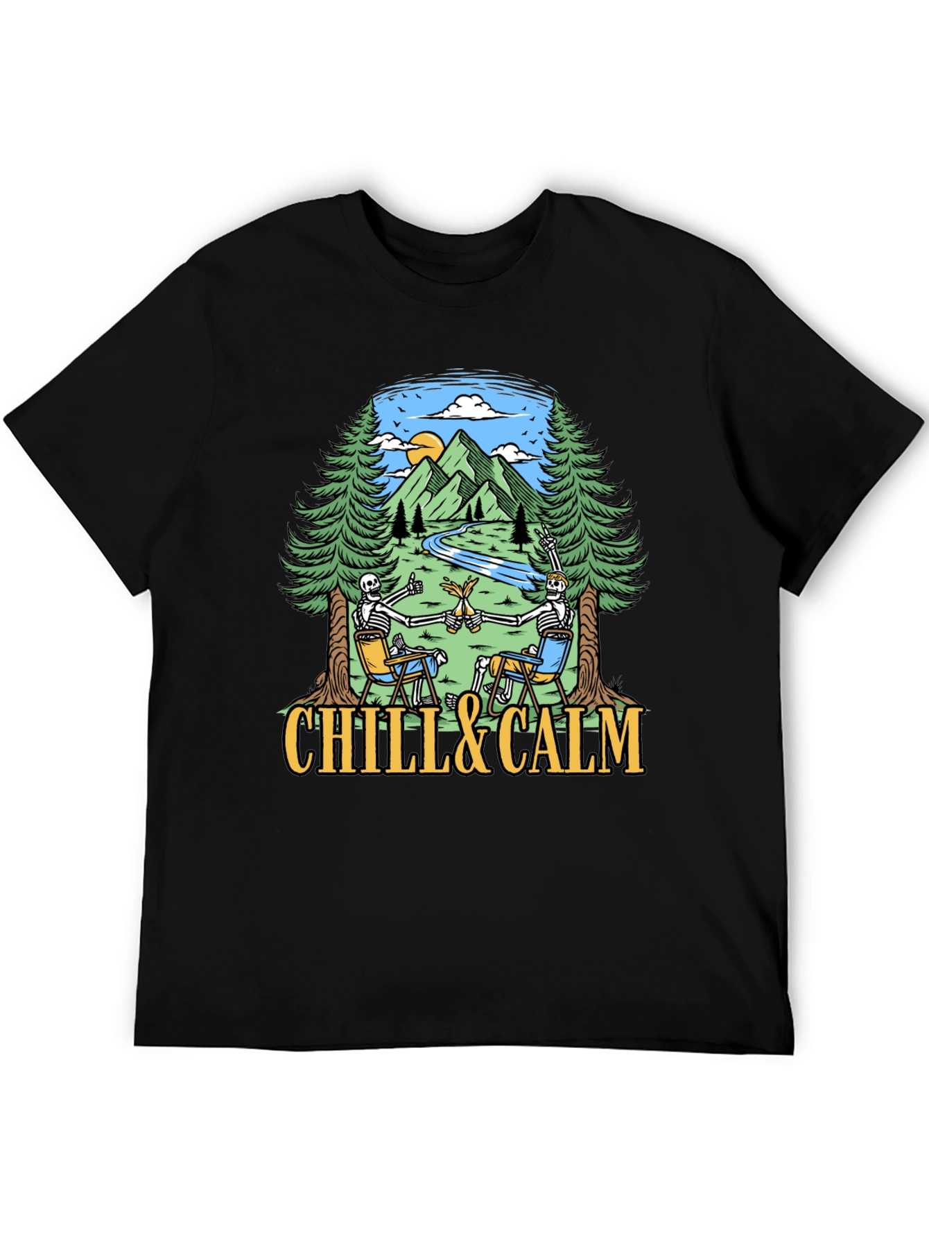 Chill & Calm Skeleton T-Shirt