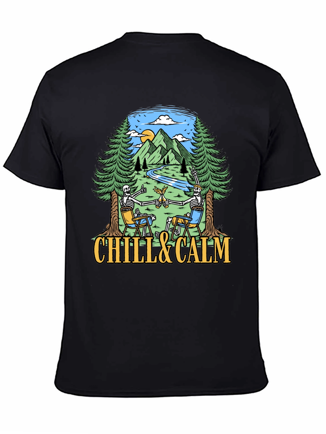 Chill & Calm Skeleton T-Shirt