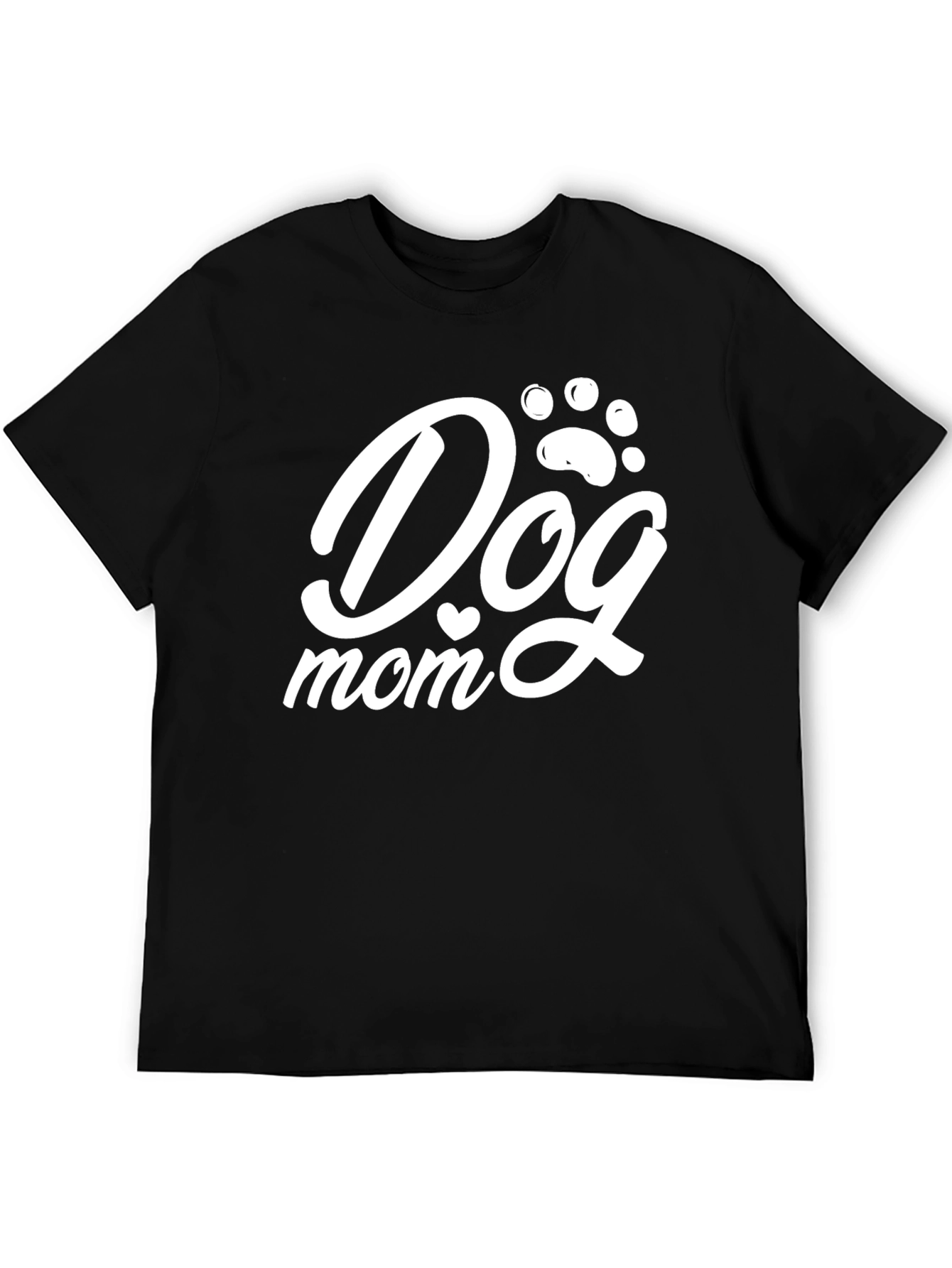 Dog Mom Graphic Tee - Black