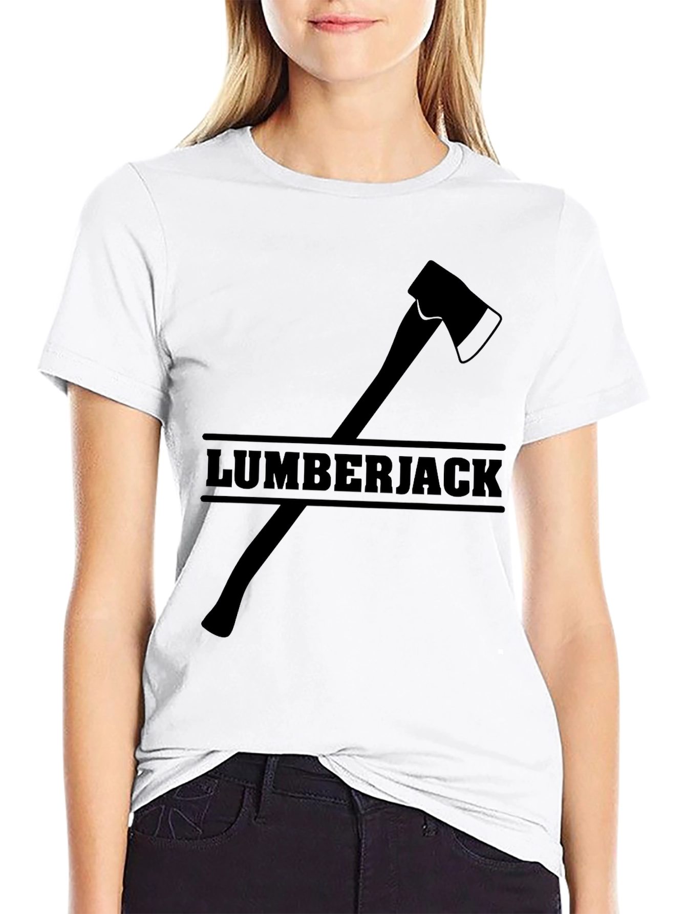 Lumberjack Axe Graphic T-Shirt - Classic Black Tee