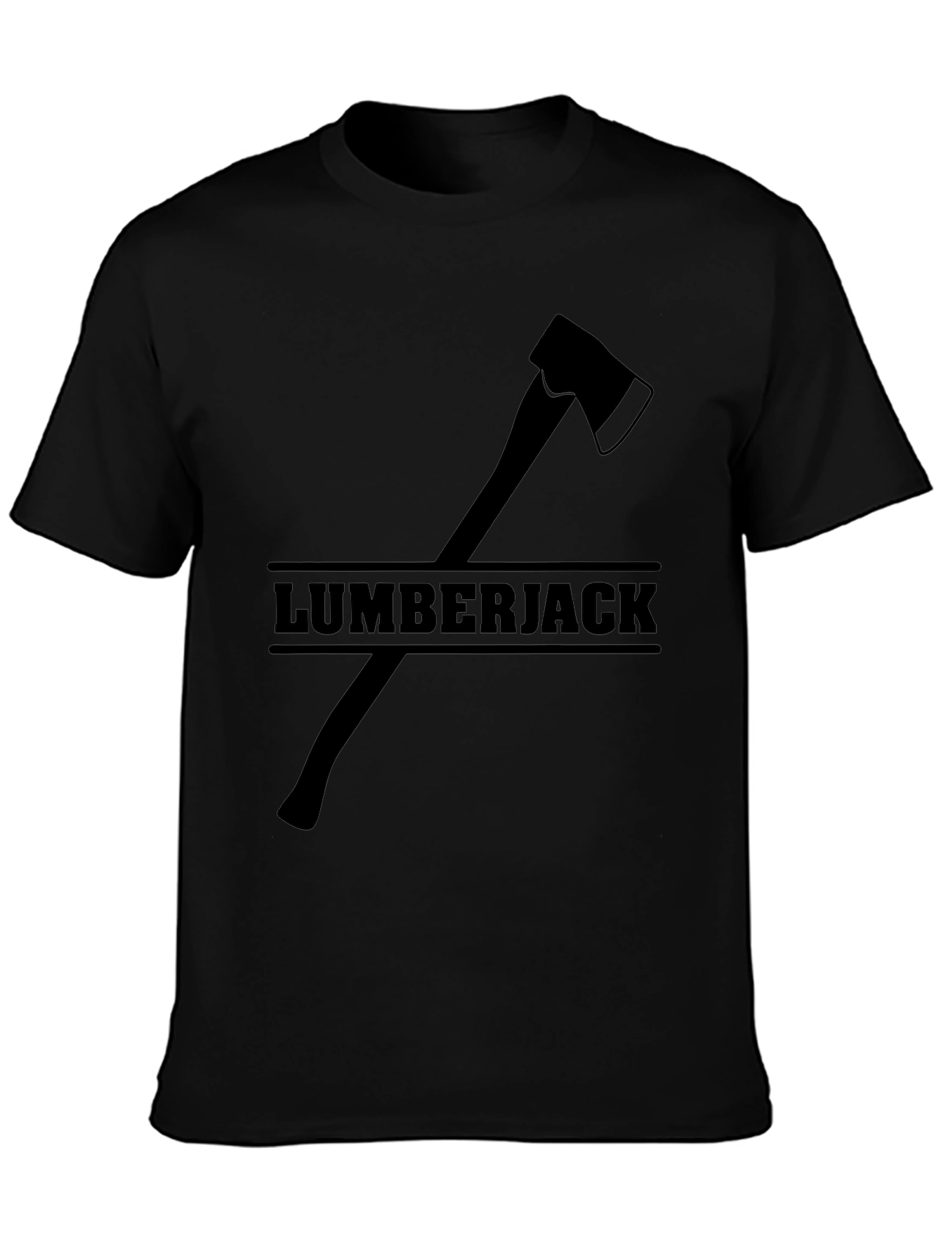 Lumberjack Axe Graphic T-Shirt - Classic Black Tee