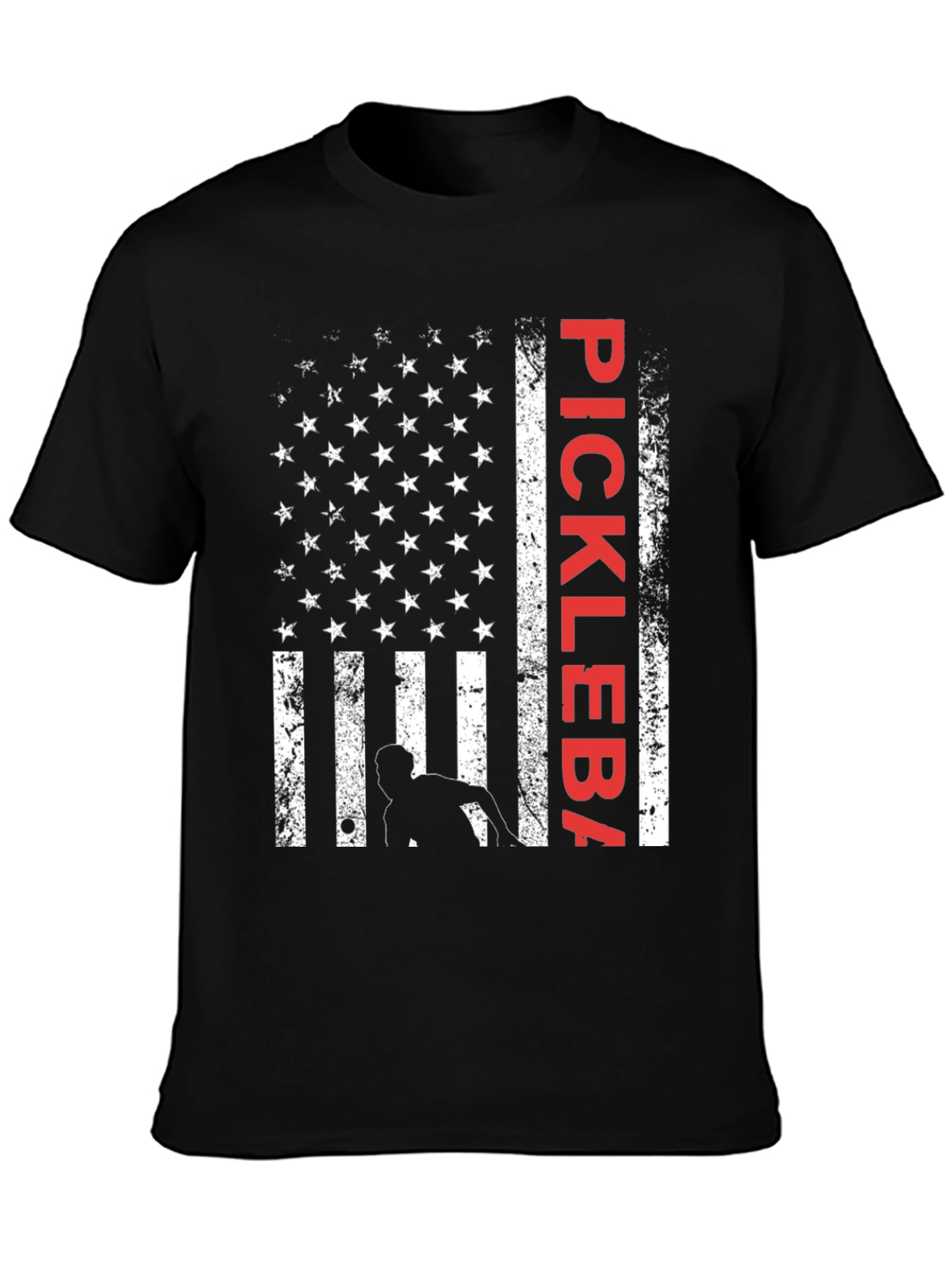 Pickleball American Flag Graphic Tee