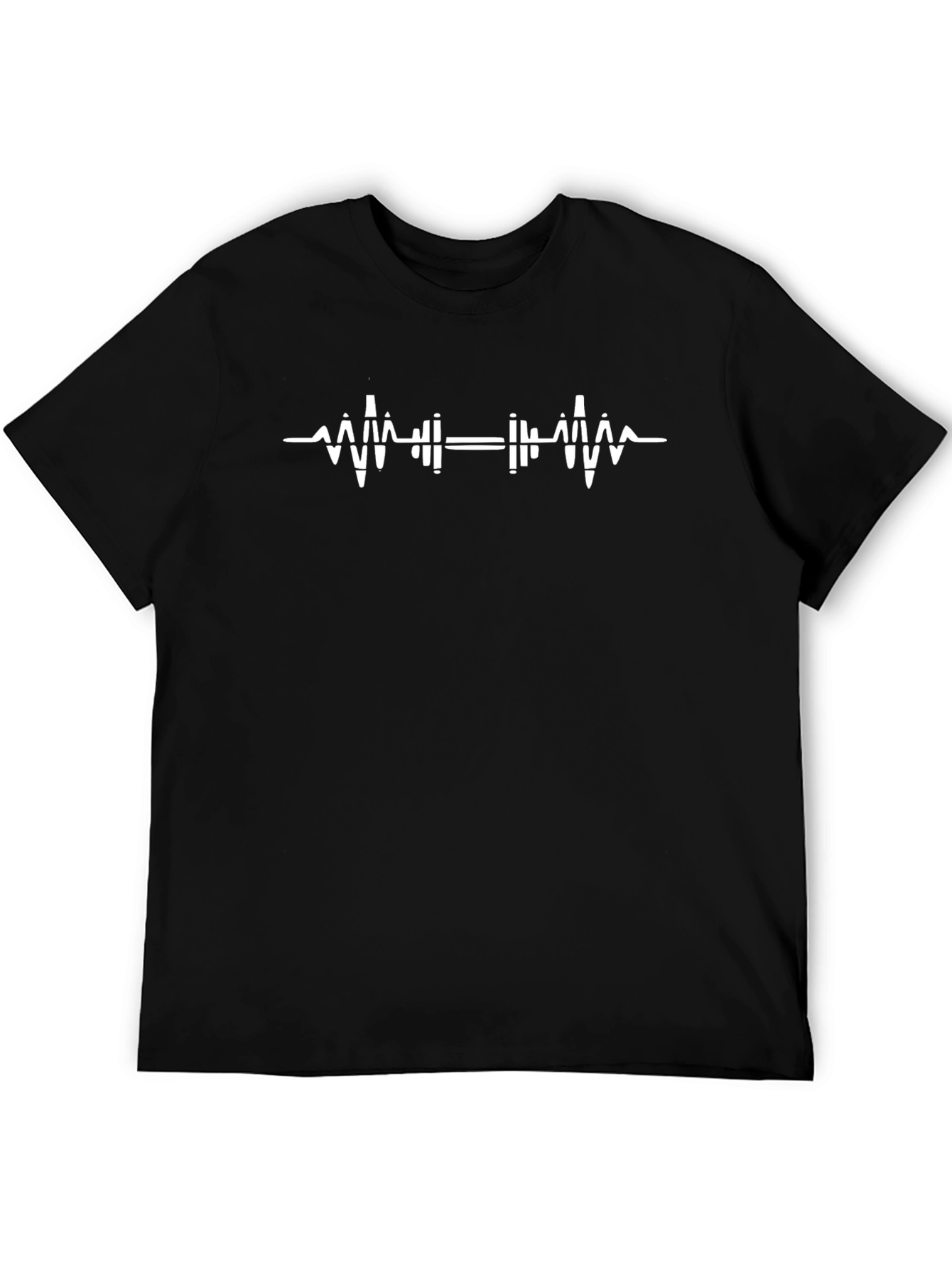 Gym Heartbeat Graphic Tee - Black
