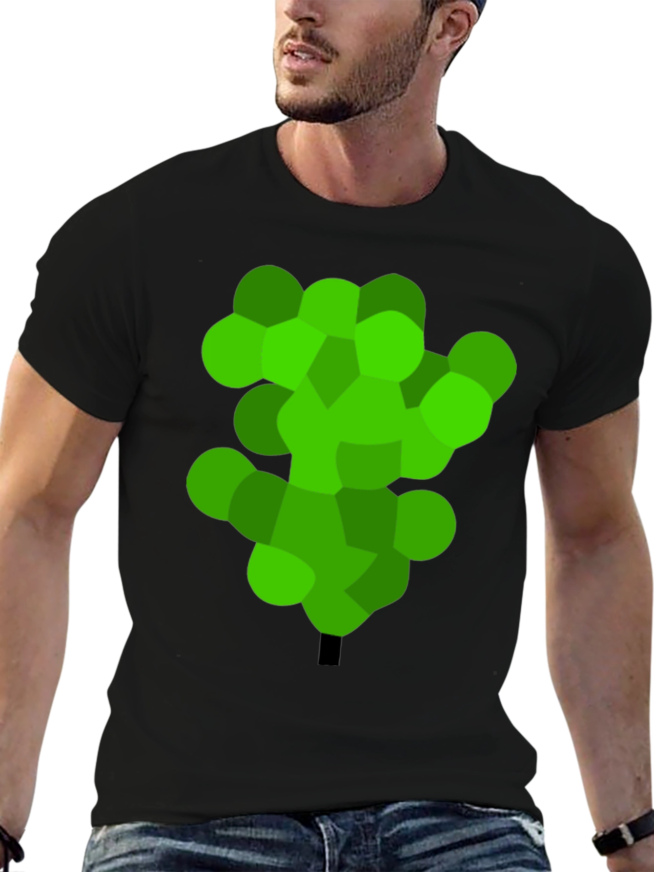 Abstract Green Tree Graphic Tee