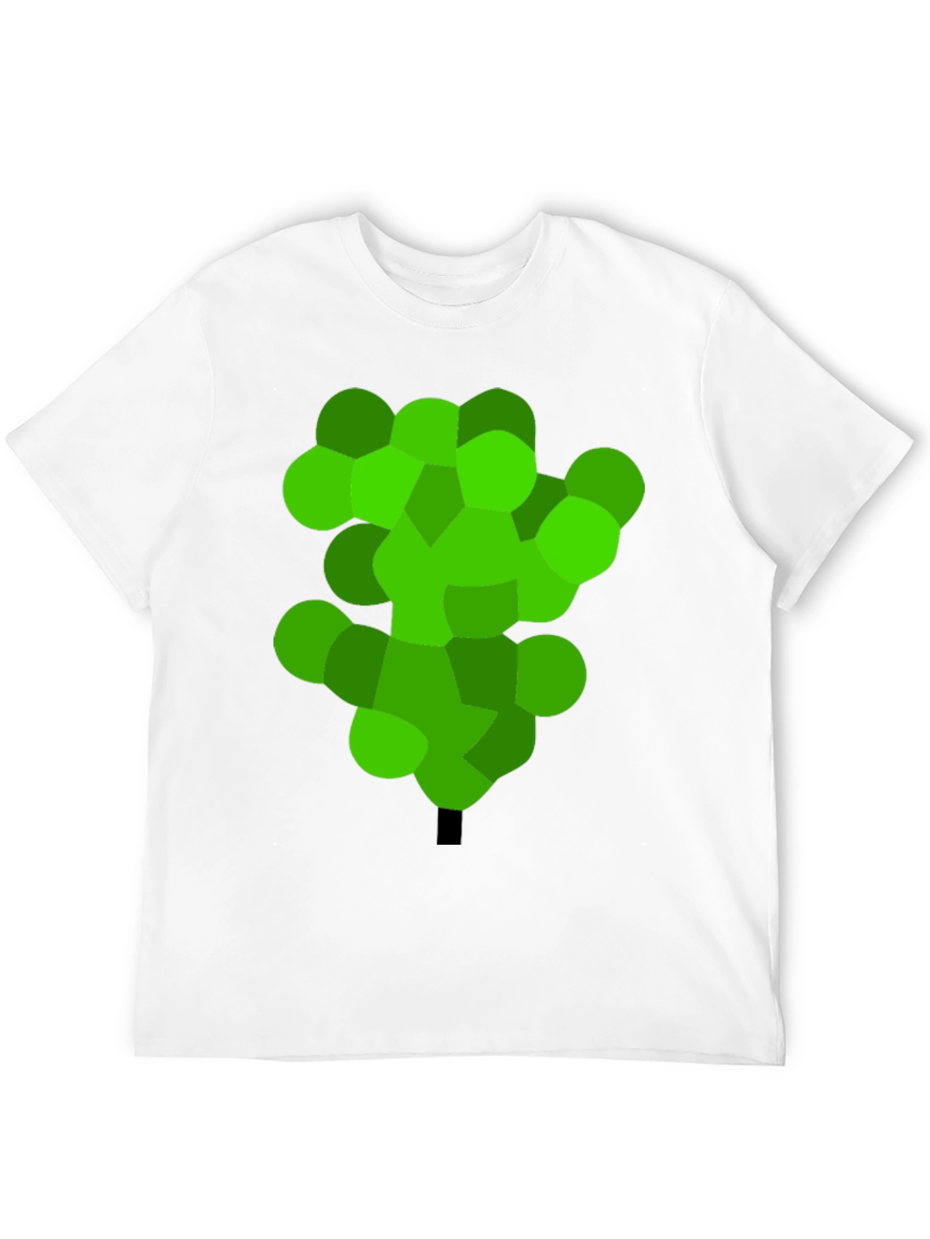 Abstract Green Tree Graphic Tee