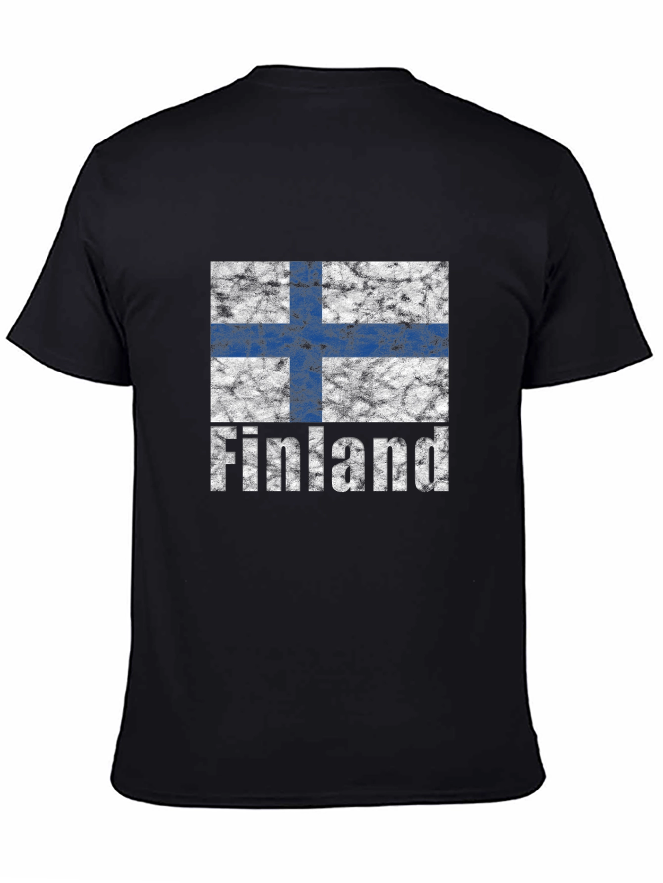 Finland Flag T-Shirt - Distressed Design