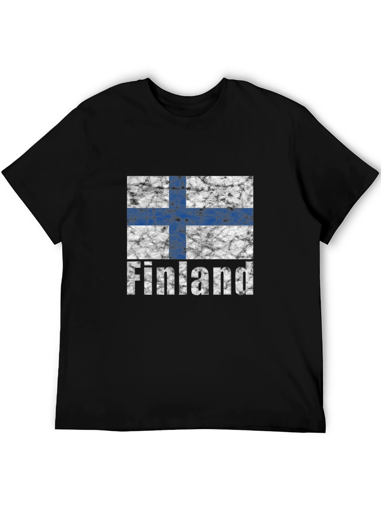 Finland Flag T-Shirt - Distressed Design
