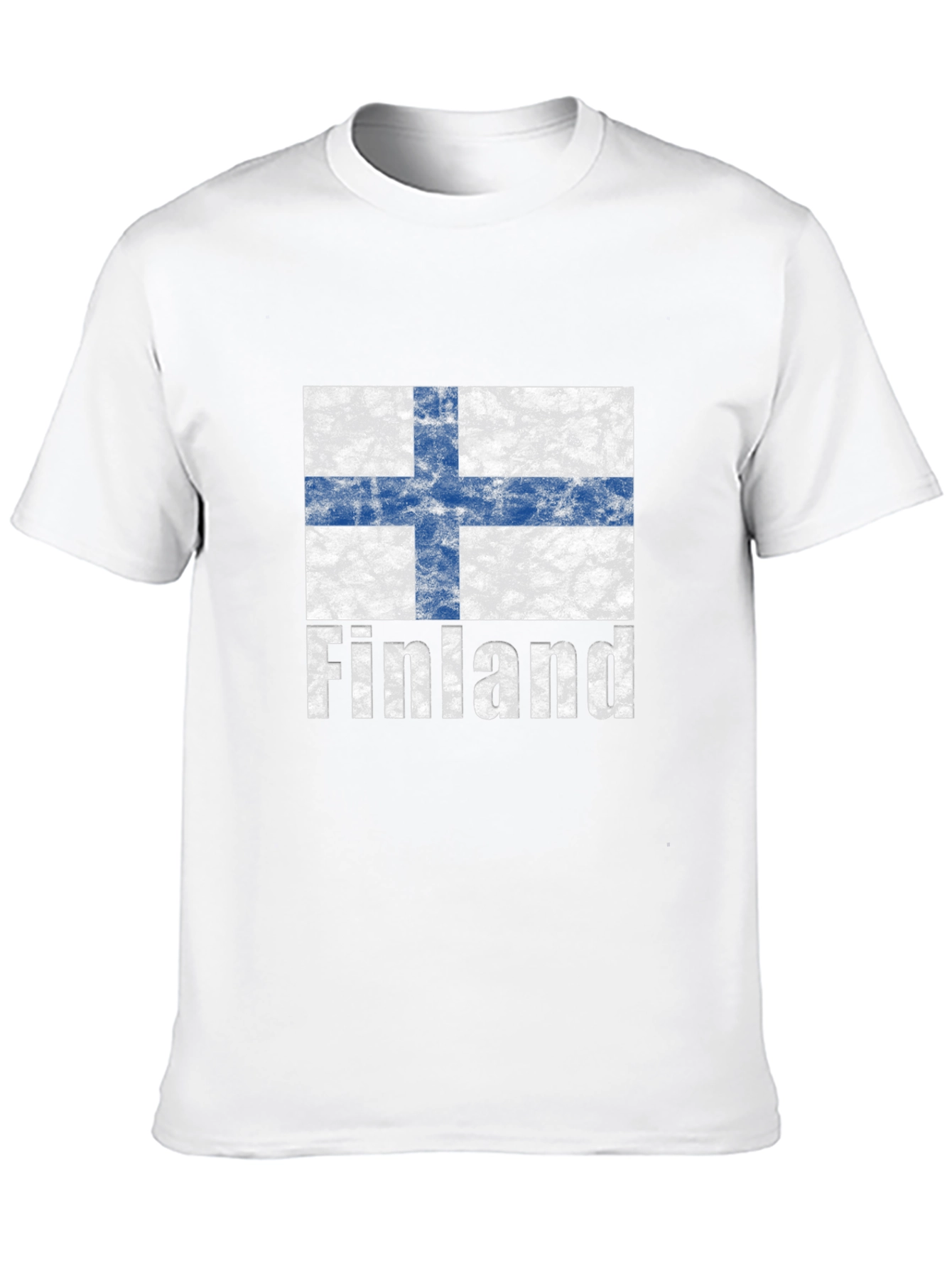 Finland Flag T-Shirt - Distressed Design