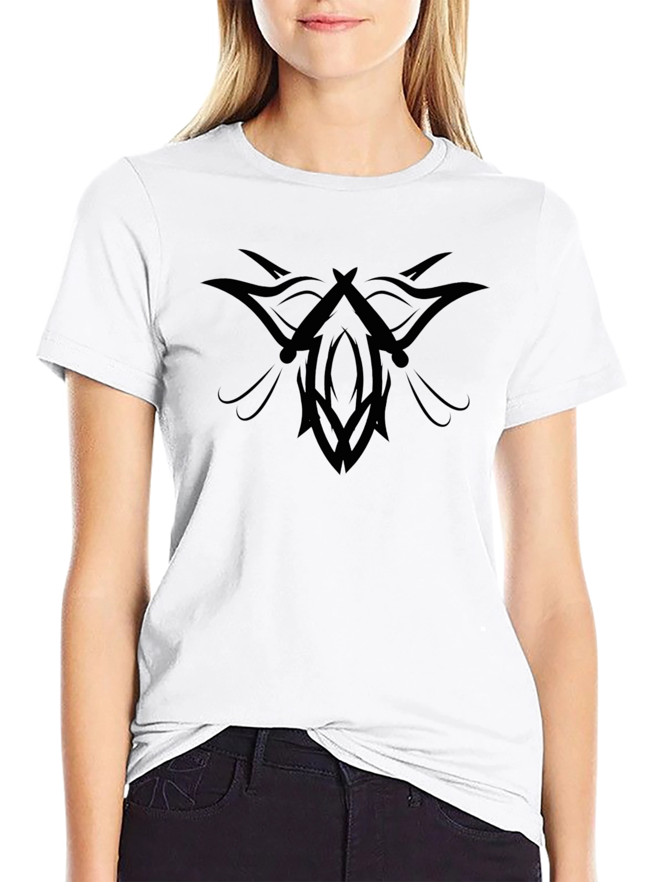 Tribal Graphic Black T-Shirt