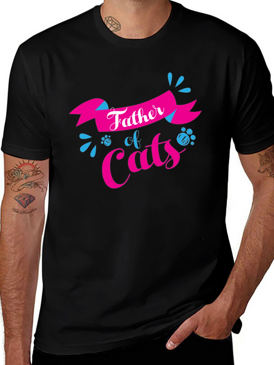 Father of Cats T-Shirt - Perfect for Cat Dads!
