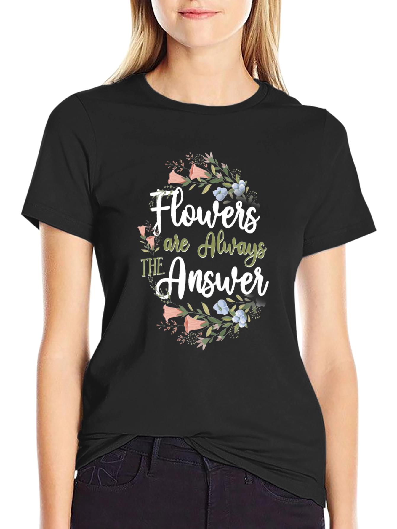 Floral Answer T-Shirt - Stylish Comfort Tee