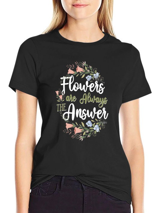 Floral Answer T-Shirt - Stylish Comfort Tee