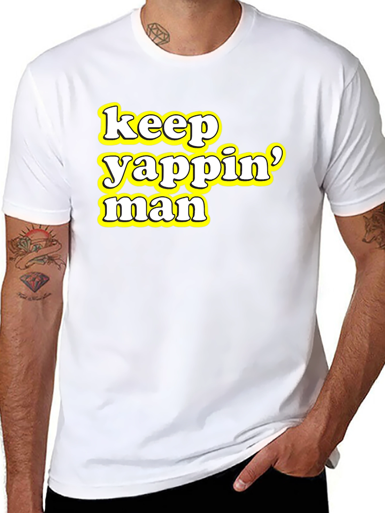 Keep Yappin Man Graphic Tee