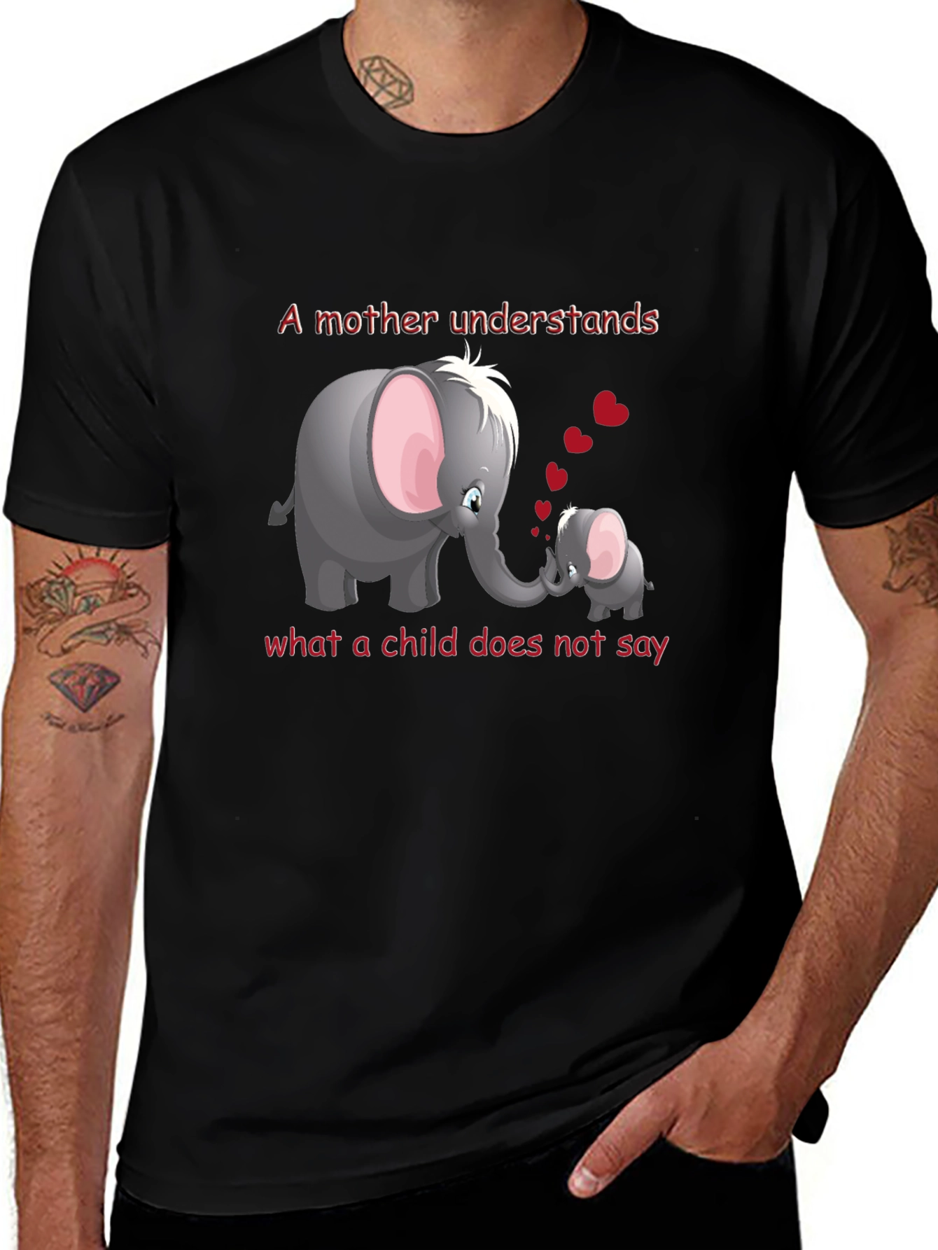Mother & Child Elephant T-Shirt - Understanding Love