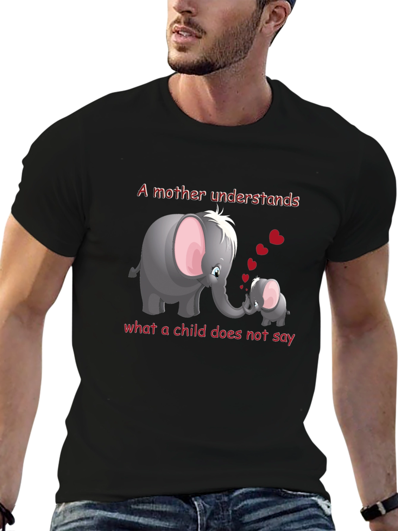 Mother & Child Elephant T-Shirt - Understanding Love