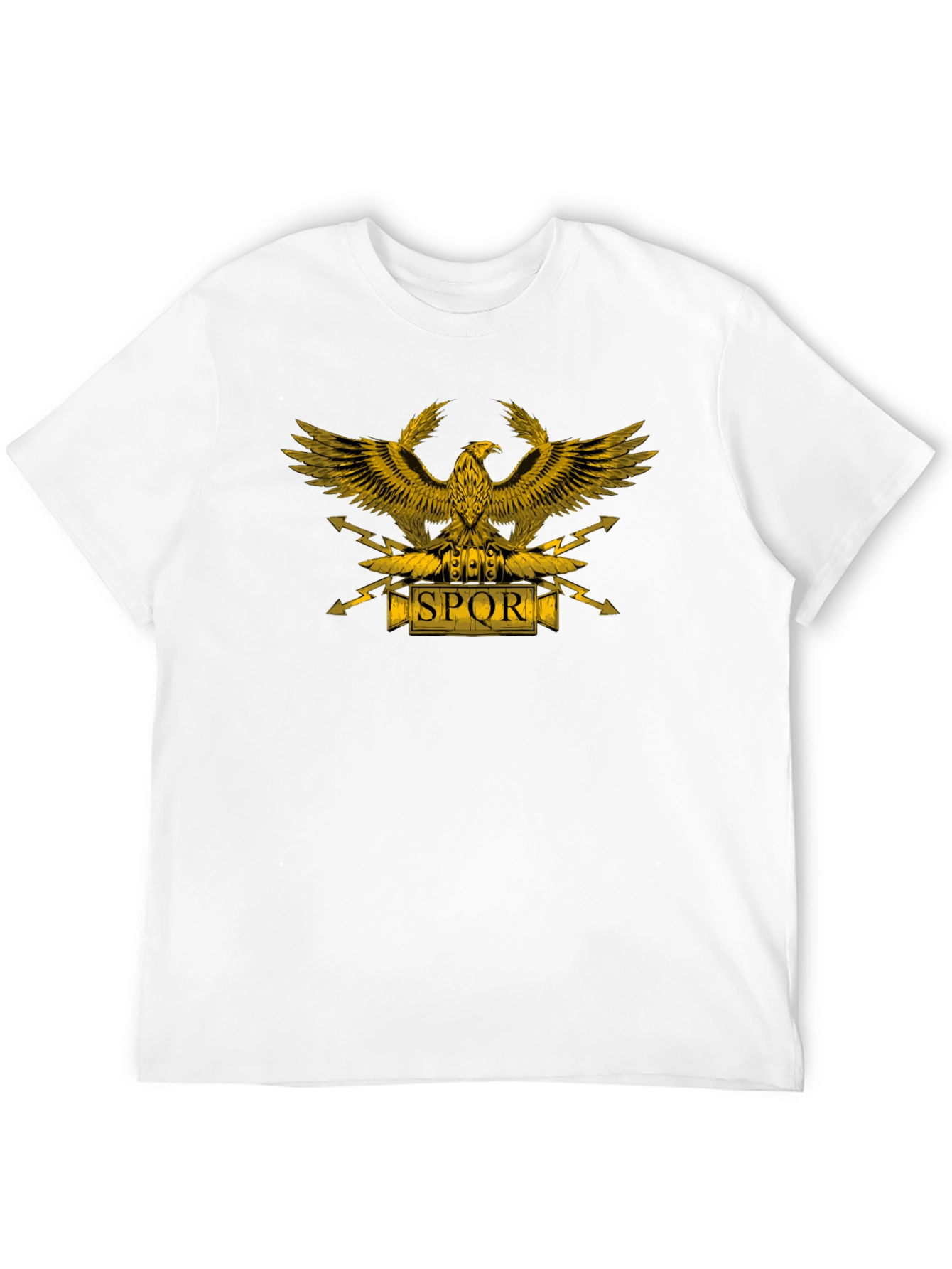 SPQR Eagle Graphic T-Shirt - Black