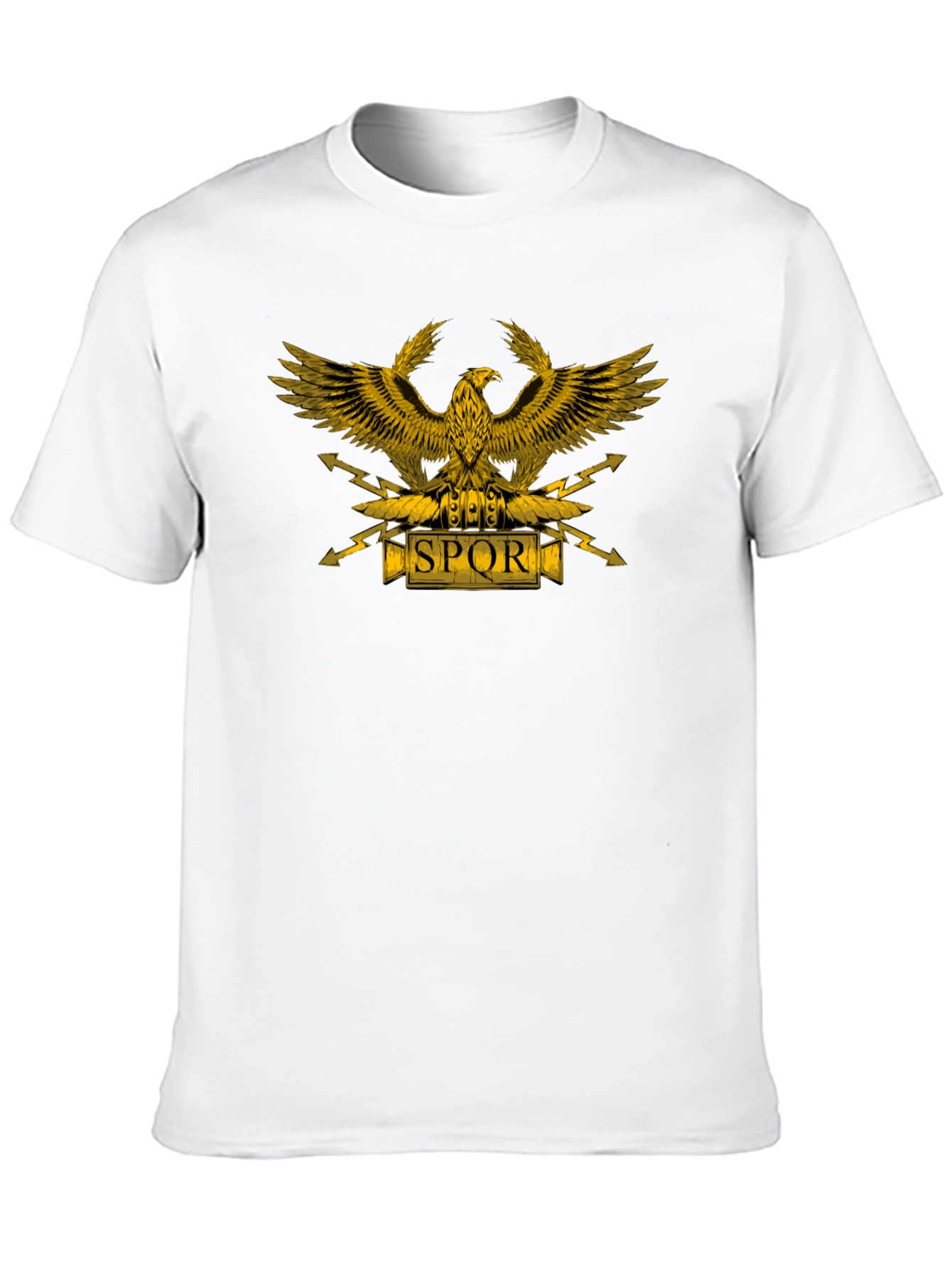 SPQR Eagle Graphic T-Shirt - Black