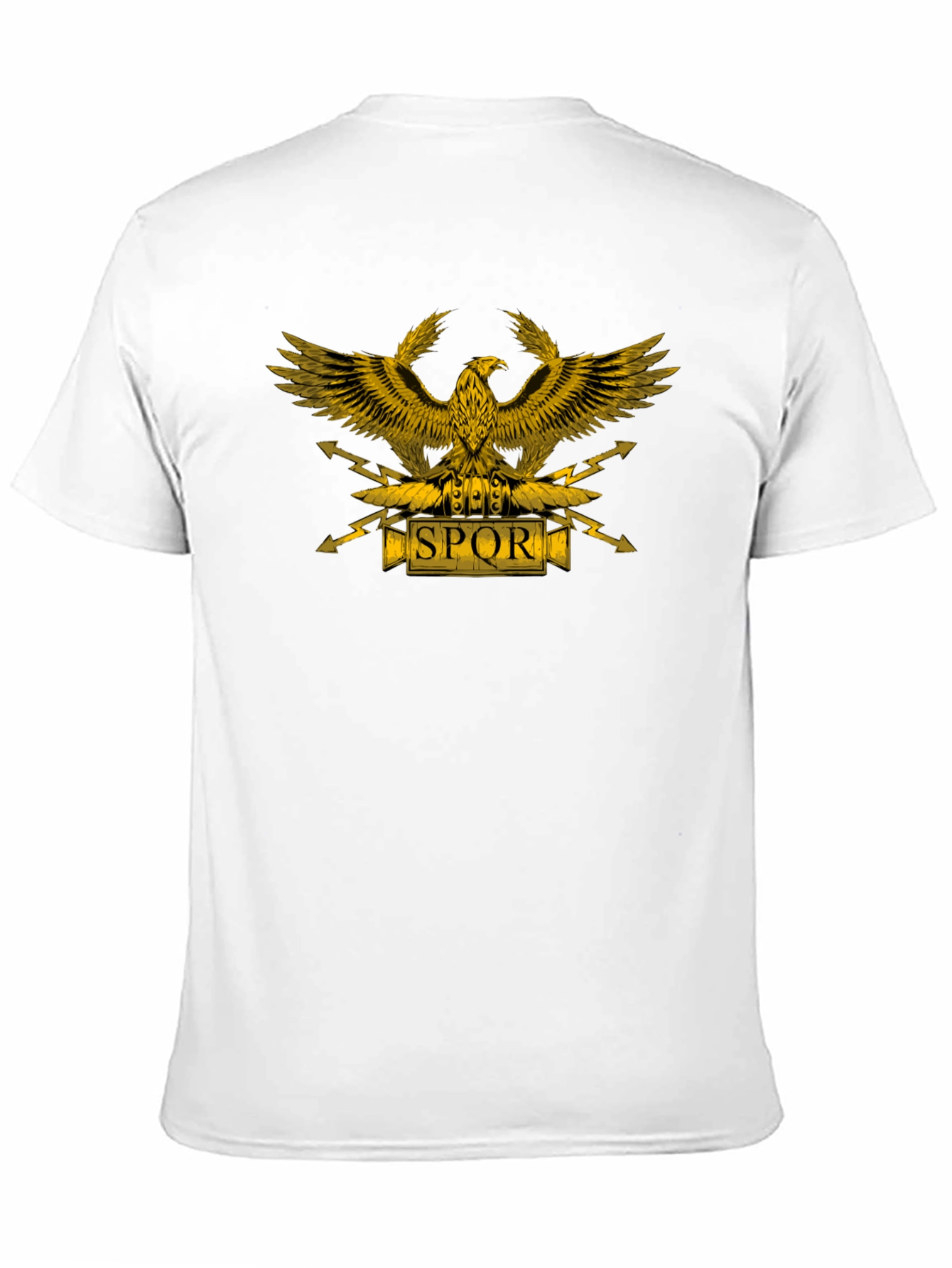 SPQR Eagle Graphic T-Shirt - Black
