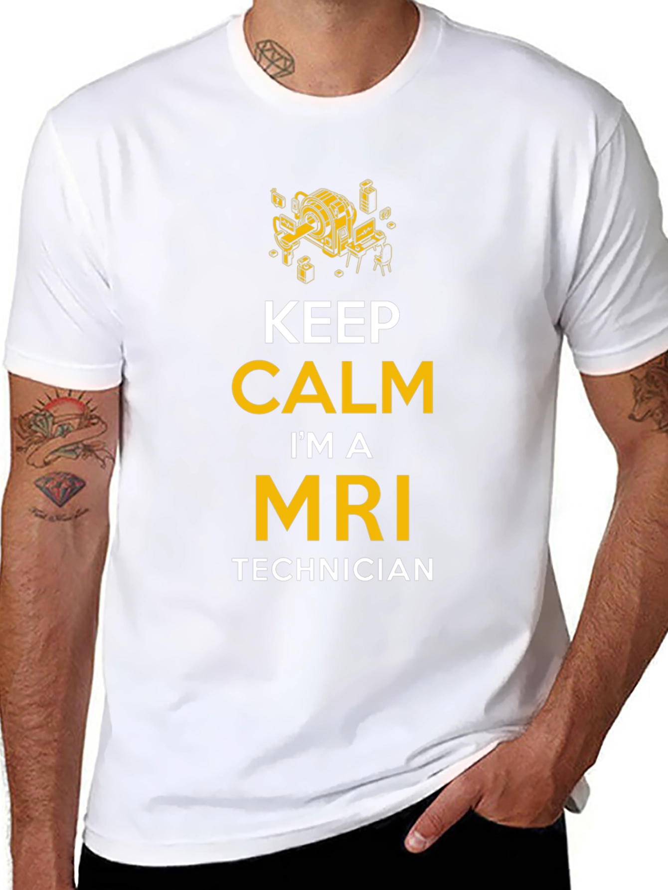 Keep Calm MRI Technician T-Shirt - Medical Professional Apparel