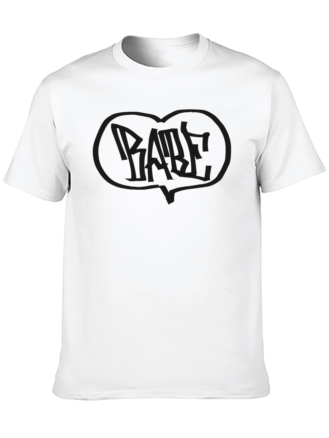 Mens Black Graphic Print Crew Neck T-Shirt