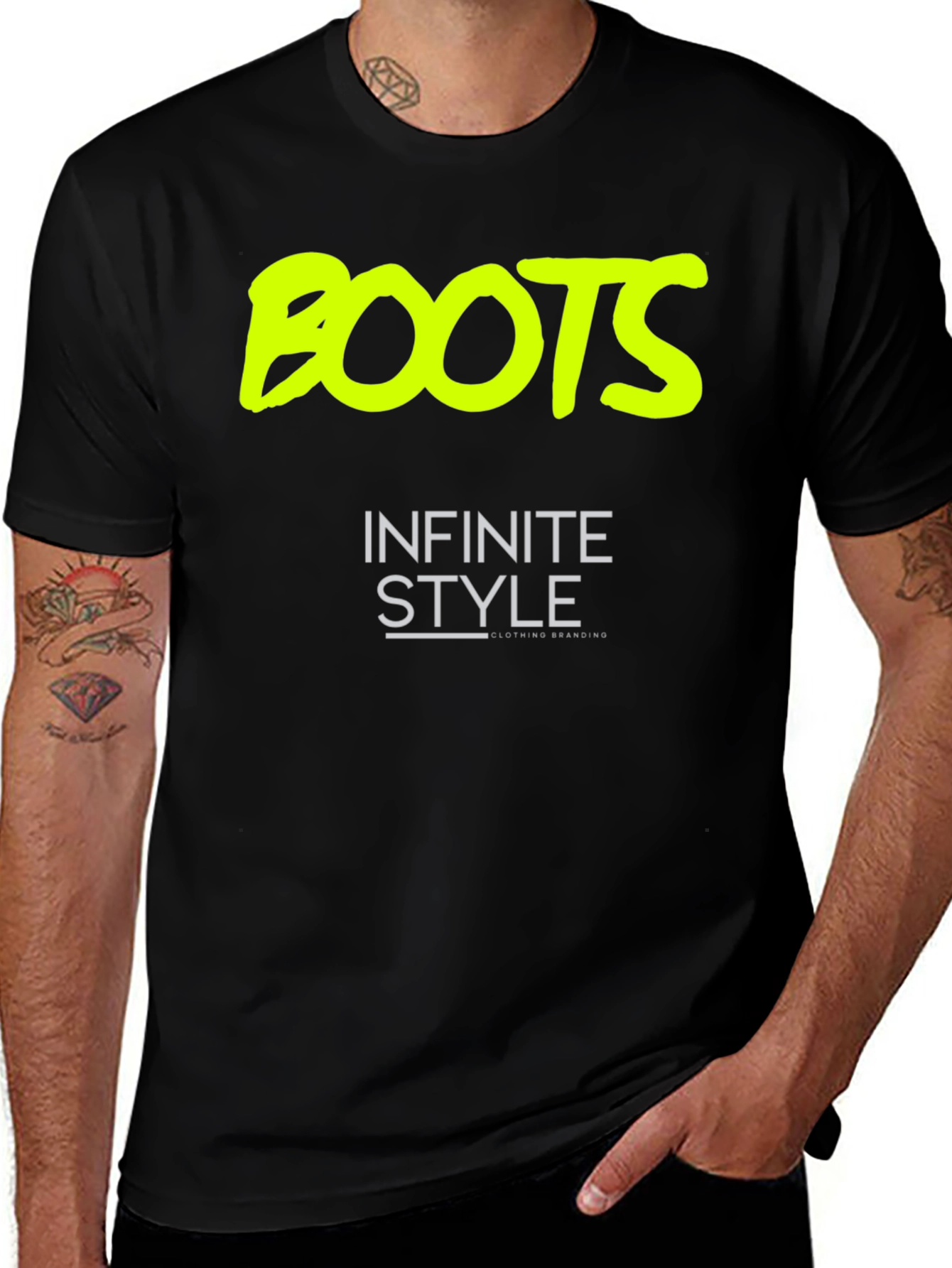 Boots Graphic Tee - Infinite Style Black T-Shirt
