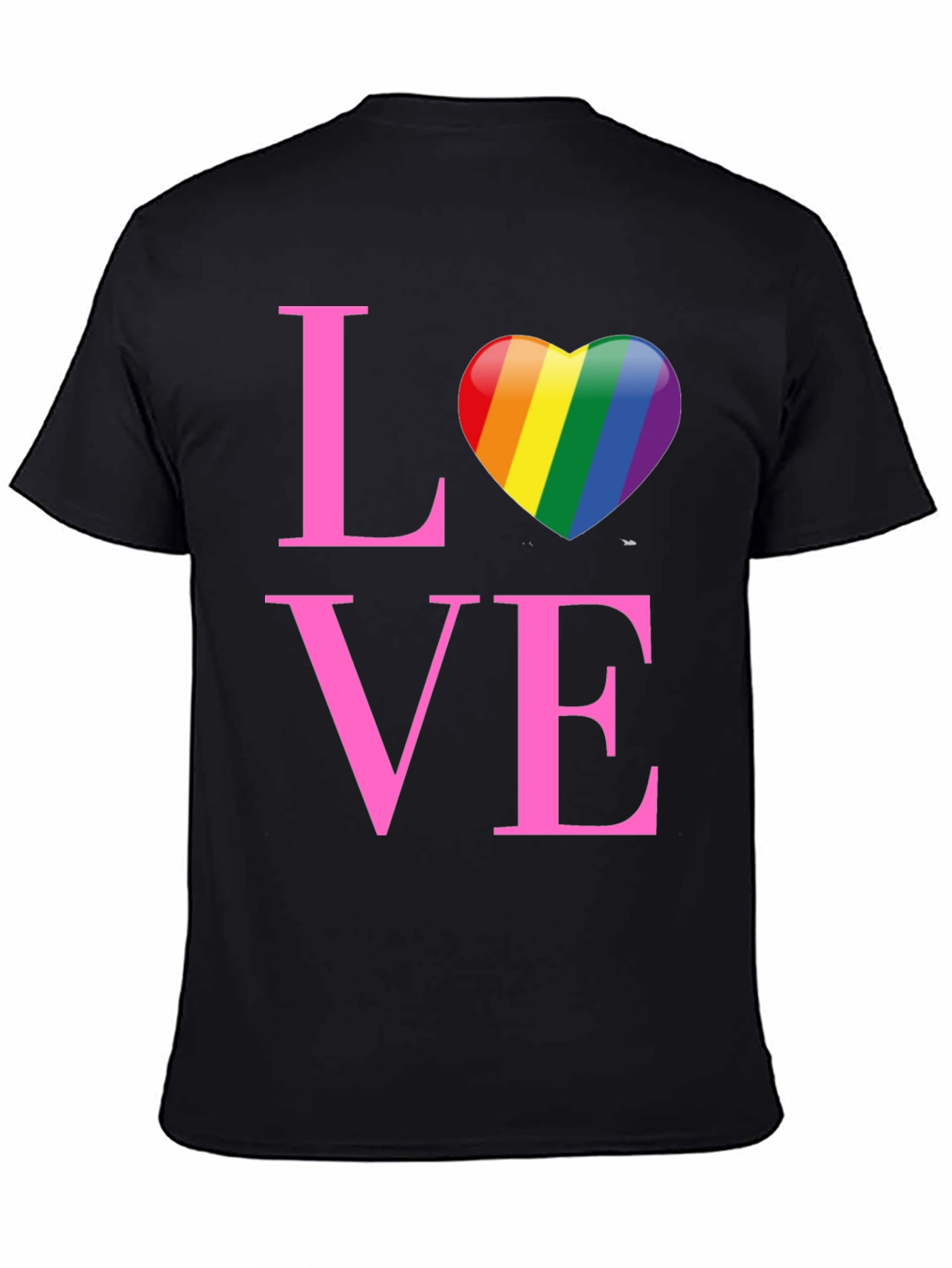 Love Rainbow Heart Graphic T-Shirt