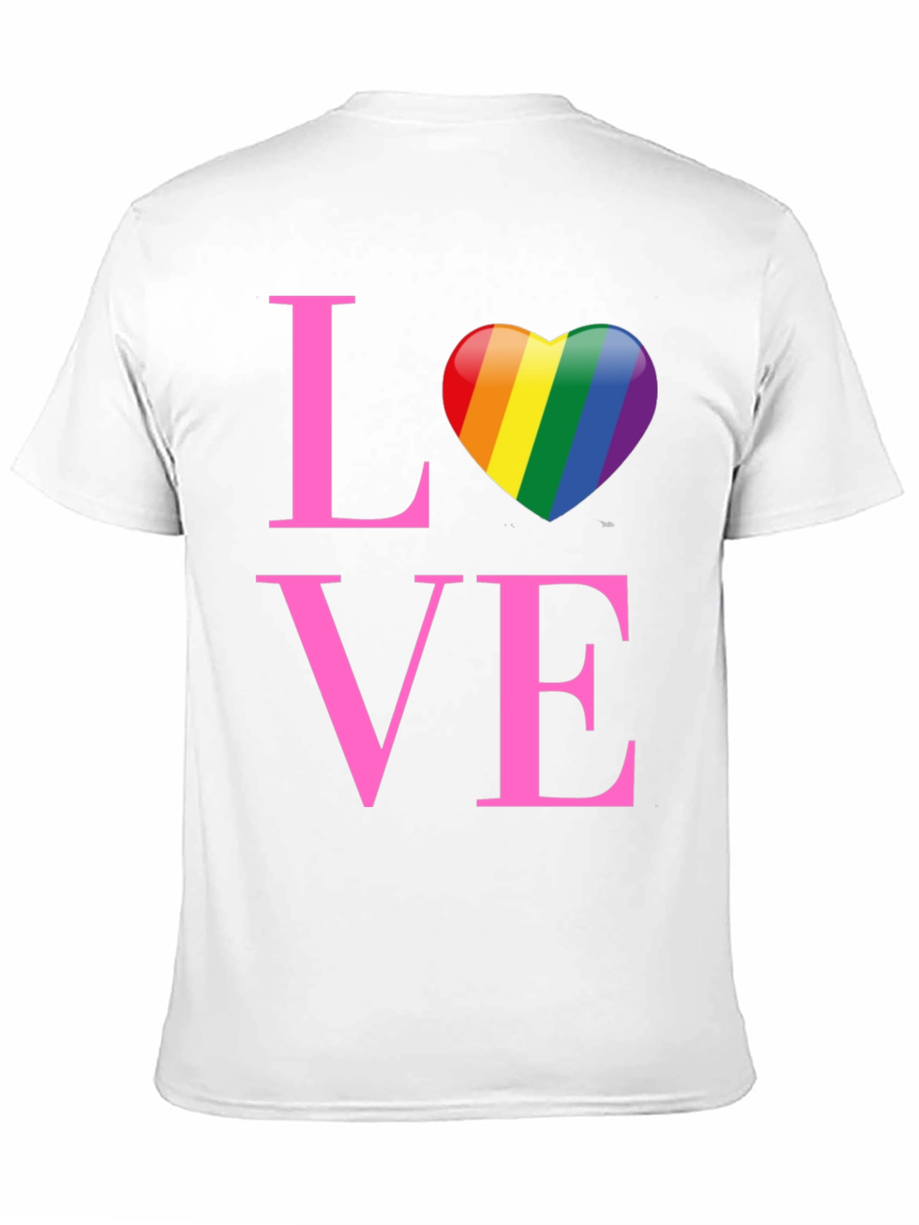Love Rainbow Heart Graphic T-Shirt