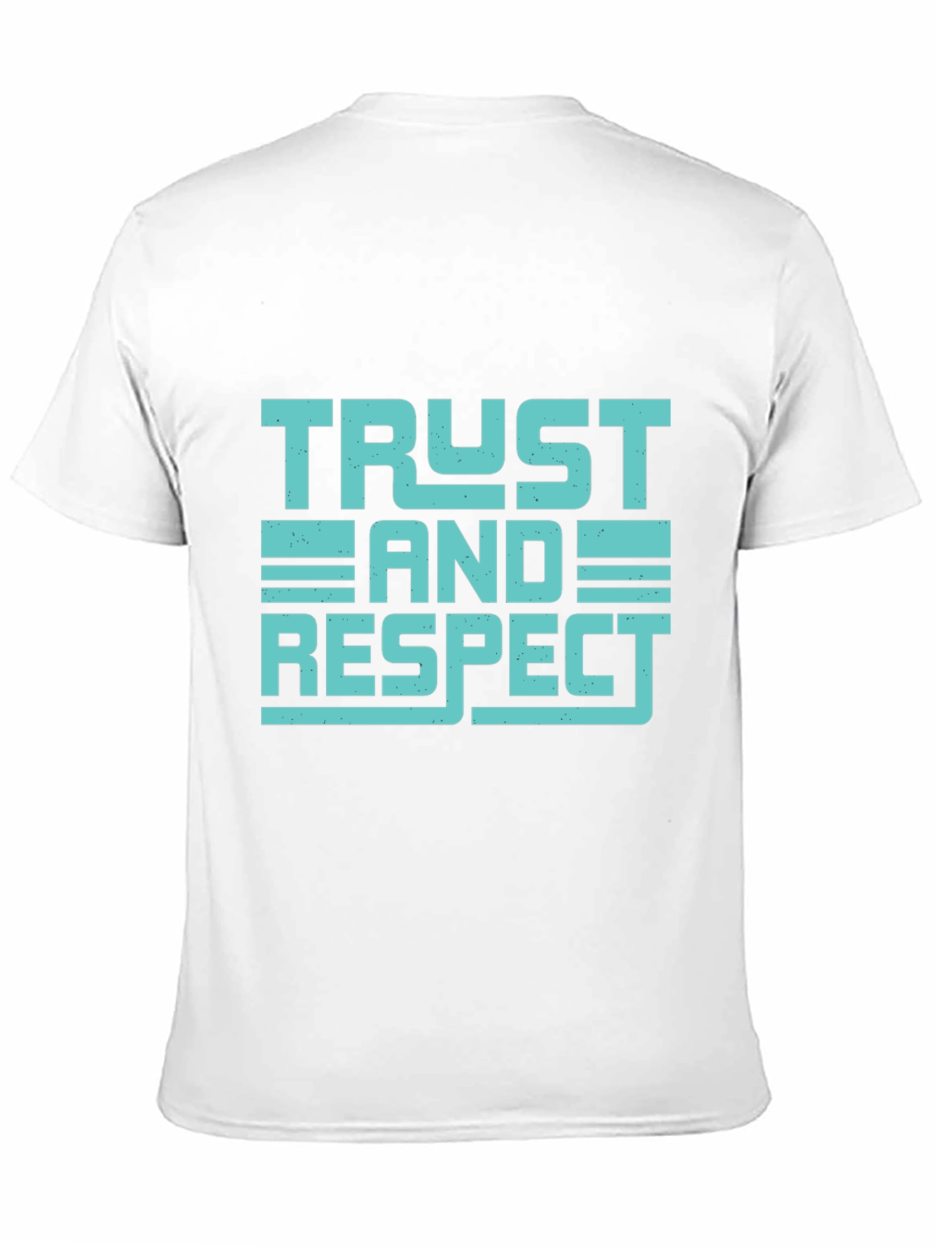 Trust and Respect Graphic Tee - Mens Black T-Shirt
