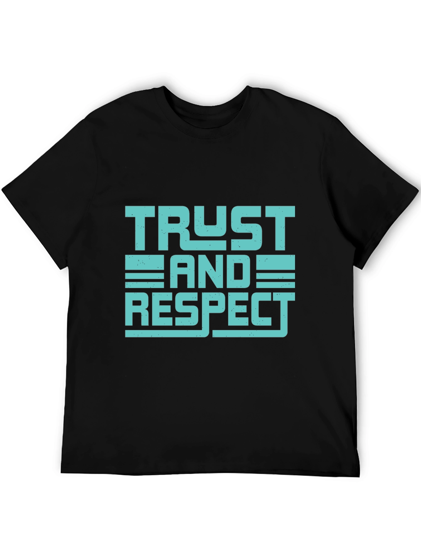 Trust and Respect Graphic Tee - Mens Black T-Shirt