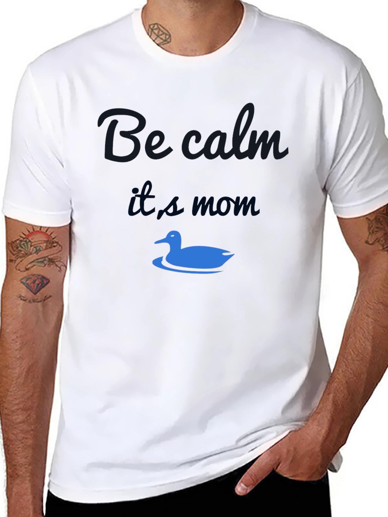 Funny Be Calm Its Mom Graphic T-Shirt